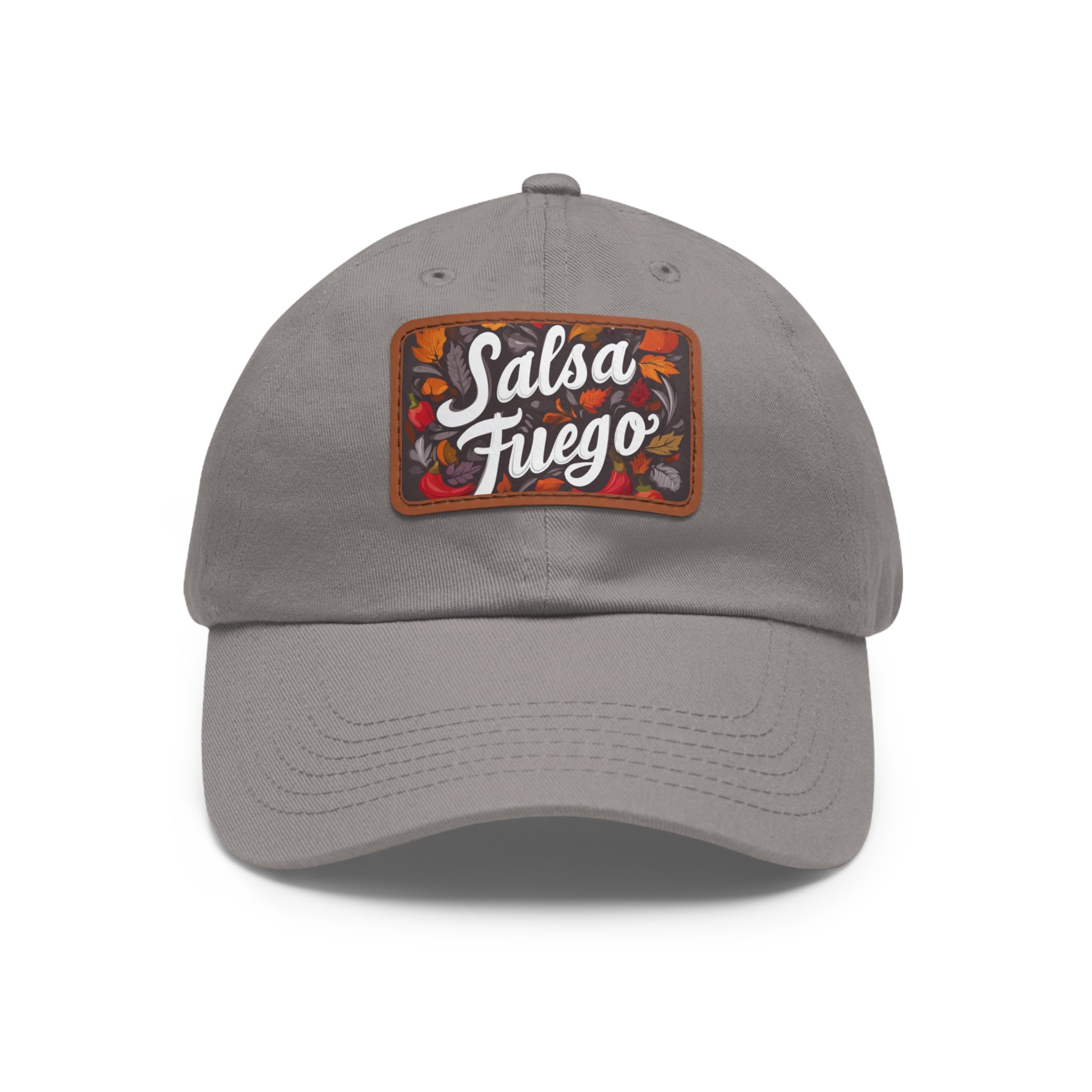 Salsa Fuego Floral Dad Hat with Leather Patch (Rectangle)