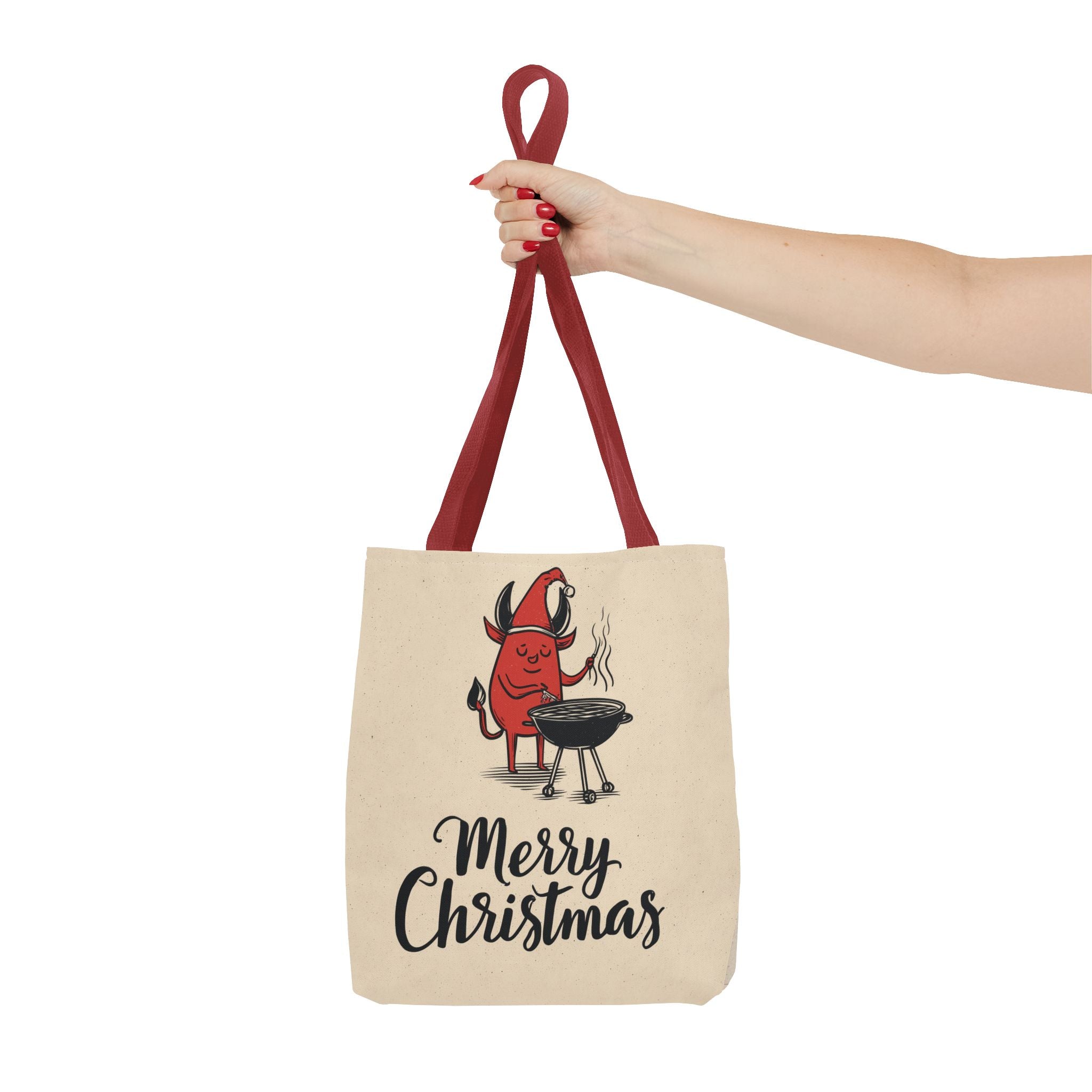 Naughty Santa , Secret Santa, Devil Theme, Devil Themed Art Tote Bag (AOP)
