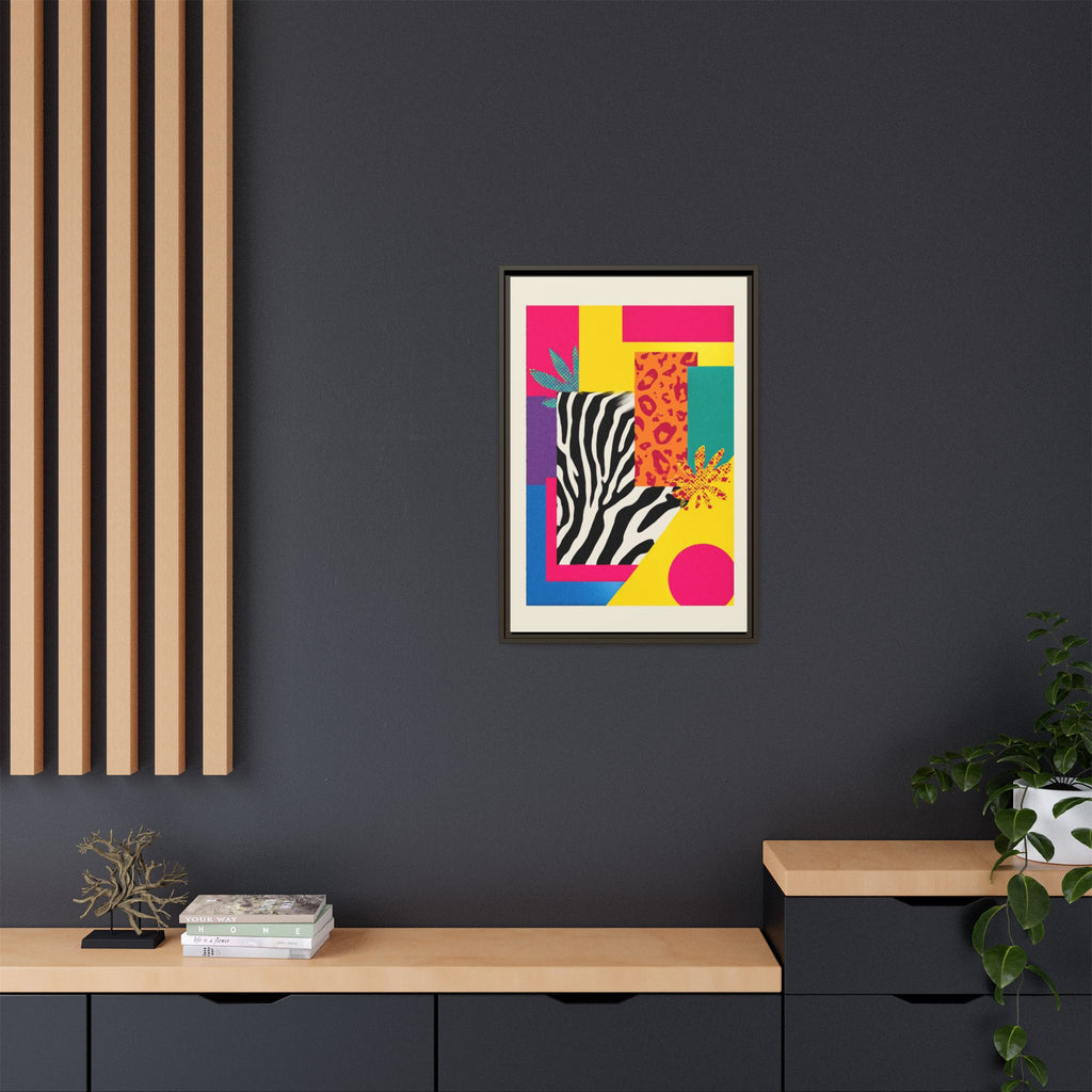 Zebra Stripes & Leopard Spots: 80s Pop Art Design, Memphis Style Graphic, Geometric Color Block Pattern   |   Custom Orders Accepted