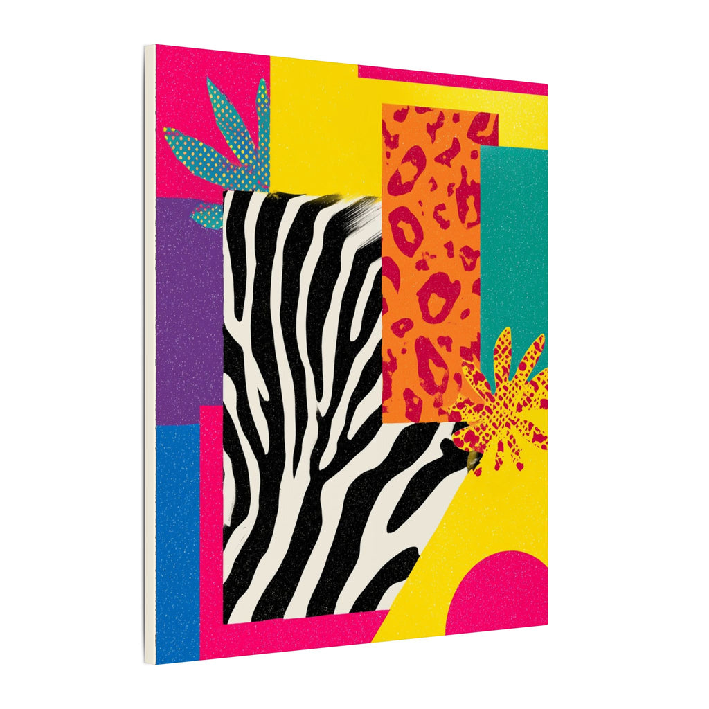 Pop Geometry: Zebra Leopard Fusion, Geometric Color Block, Modern Abstract Design   |   Custom Orders Accepted