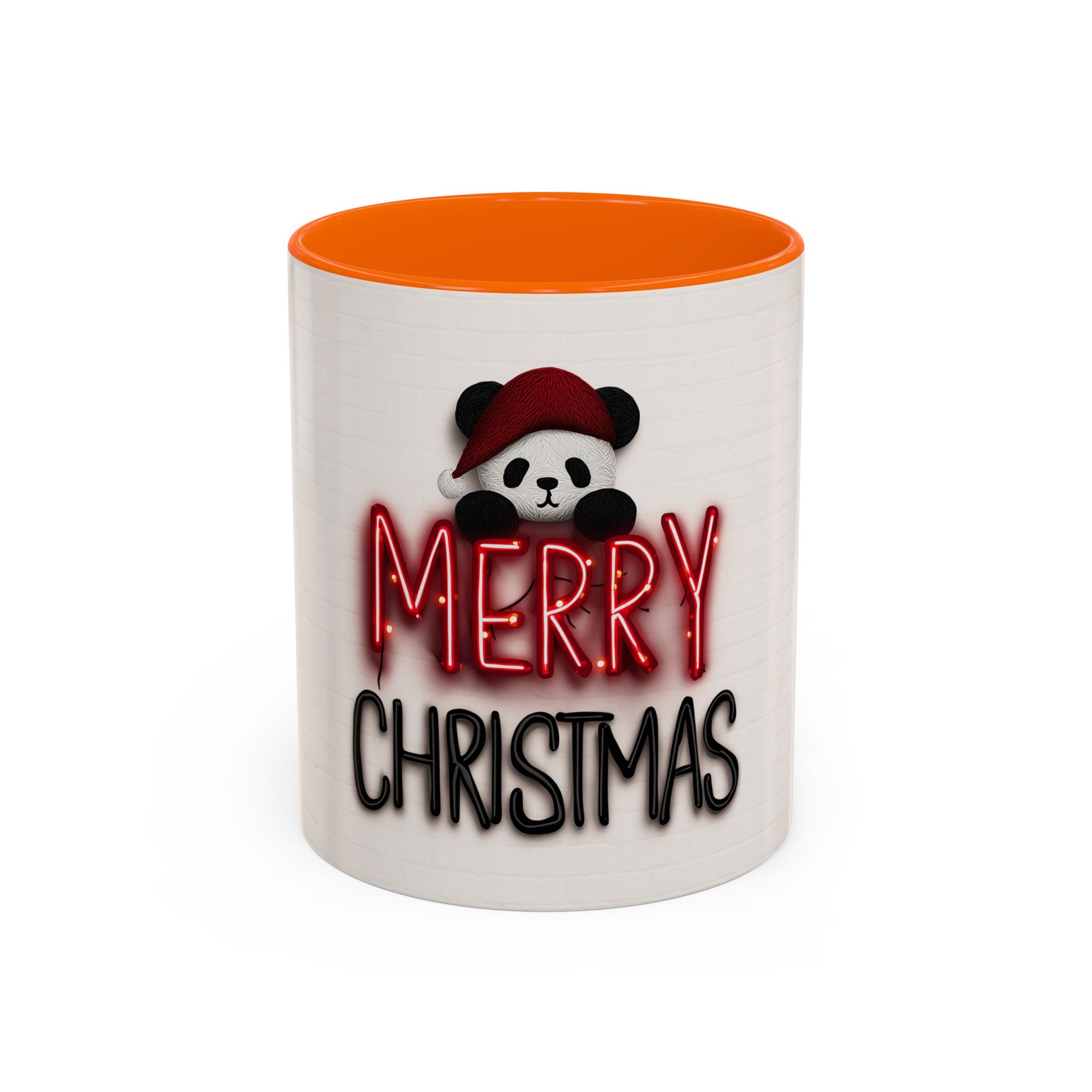Merry Christmas Panda Mug, Cute Holiday Coffee Cup, Festive Gift for Her, Christmas Decor, Holiday Drinkware