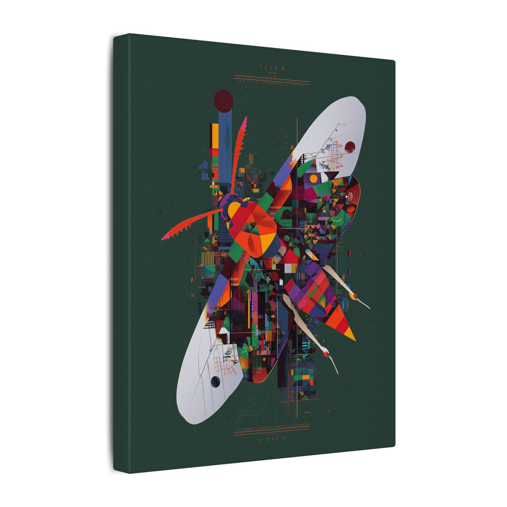 Metamorphic Geometry: Digital Cubist Butterfly, Urban Fragmentation Landscape   |    Custom Orders Available