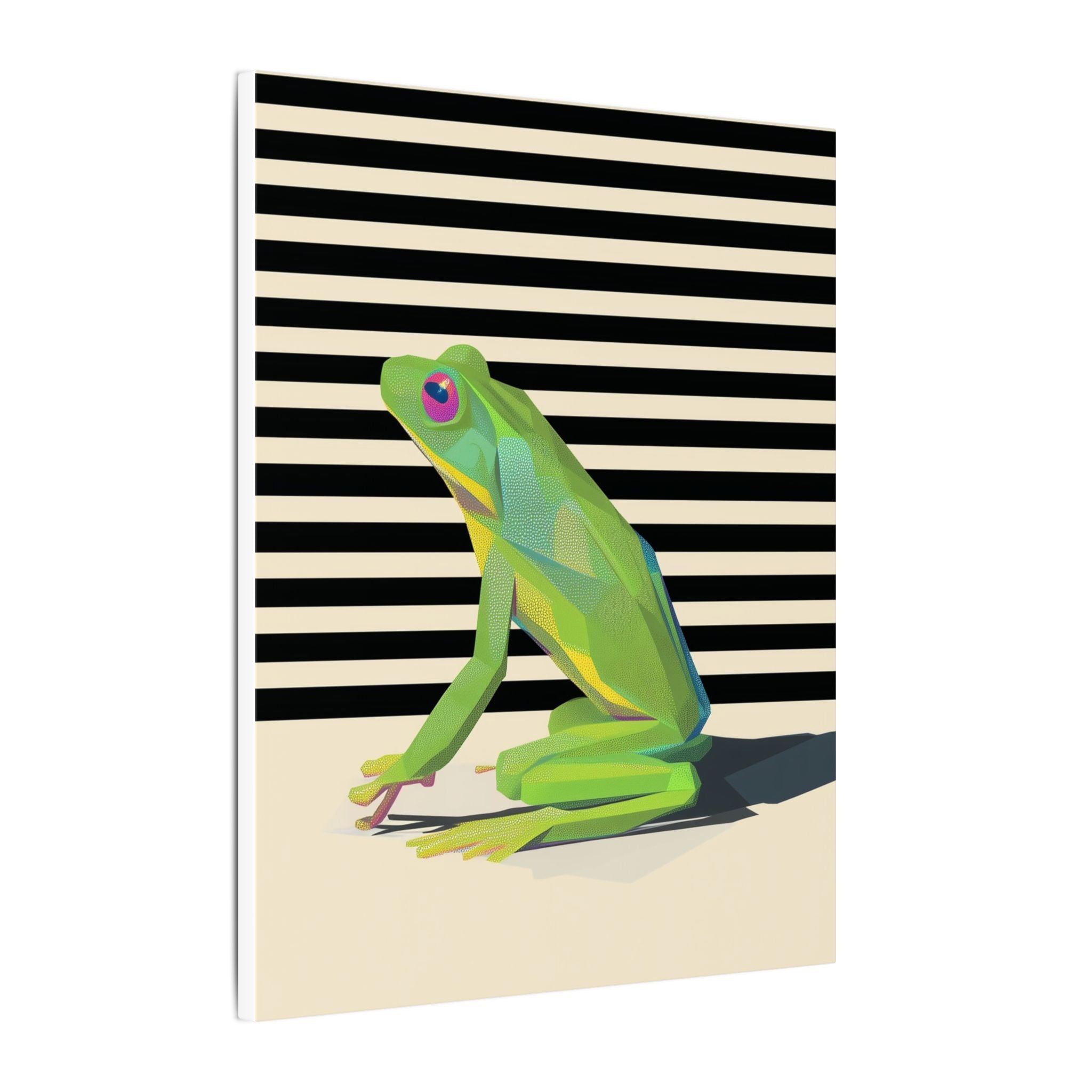 Emerald Amphibian Elegance: Stylized Graphic Design, Modern Frog Illustration   |    Custom Orders Available