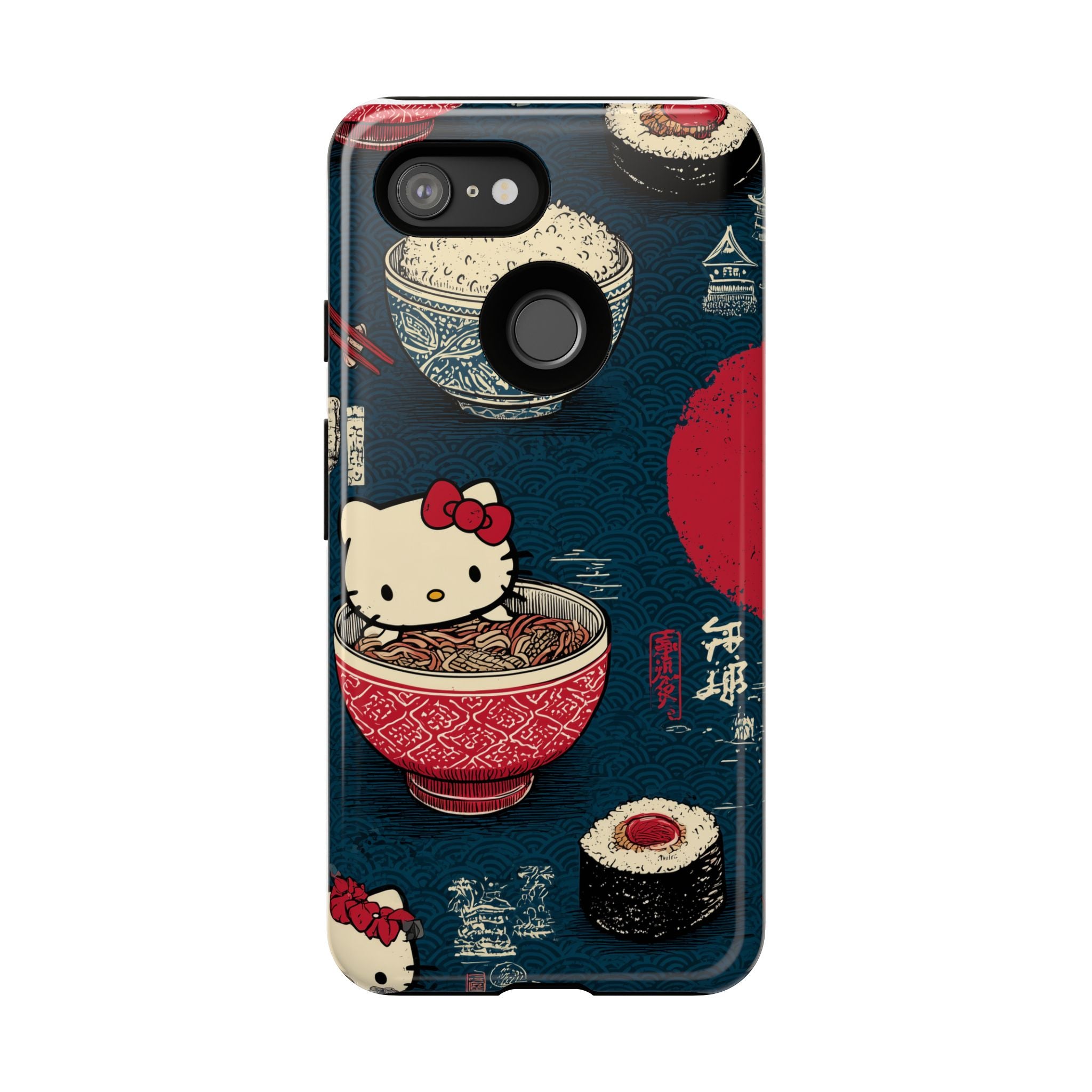Japanese Kitty Sushi Vibrant Phone Case - Tough Case | Funky, Colorful, Unique Design for Gift, Accessory, Protection, Trendy