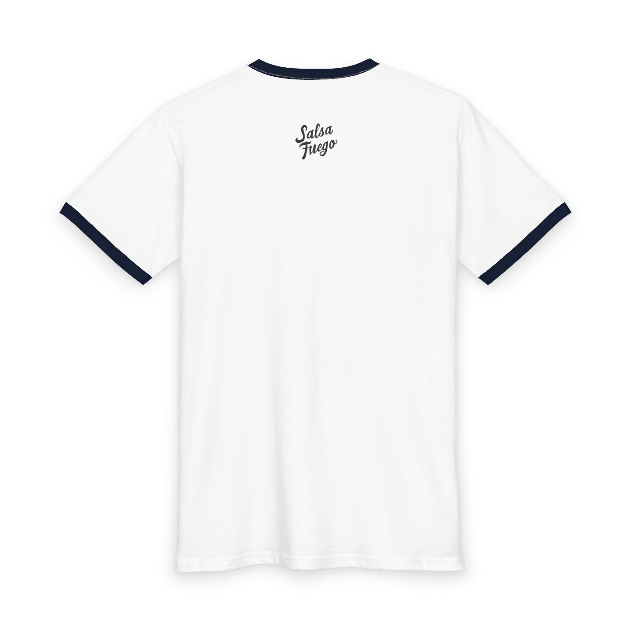 Salsa Fuego Ringer Tee — Spicy Latin Dance & Salsa Shirt (Cotton)