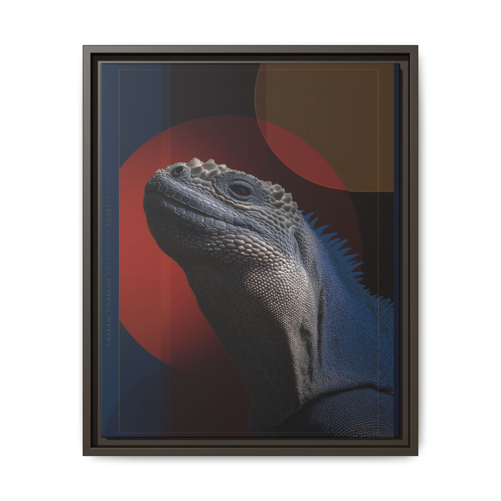 Scales of Antiquity: Prehistoric Reptilian Portrait, Abstract Geometric Composition   |    Custom Orders Available