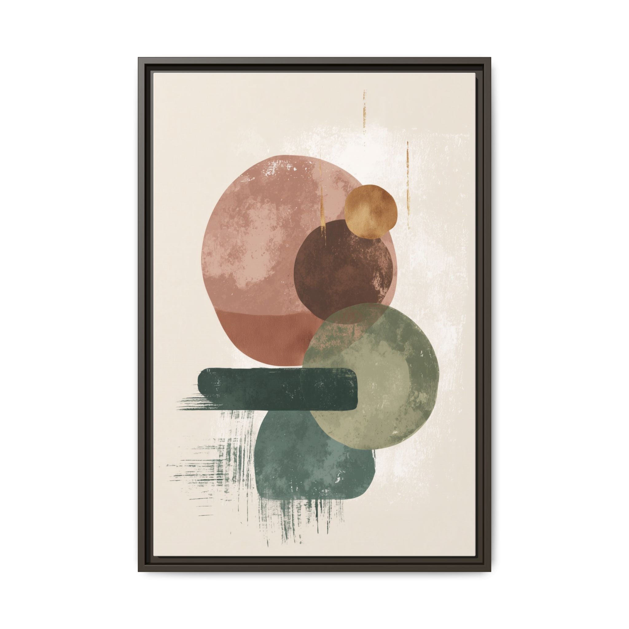 Organic Intersections: Watercolor Abstraction, Earth Tone Composition, Modern Minimalist Art   |   Custom Orders Accepted