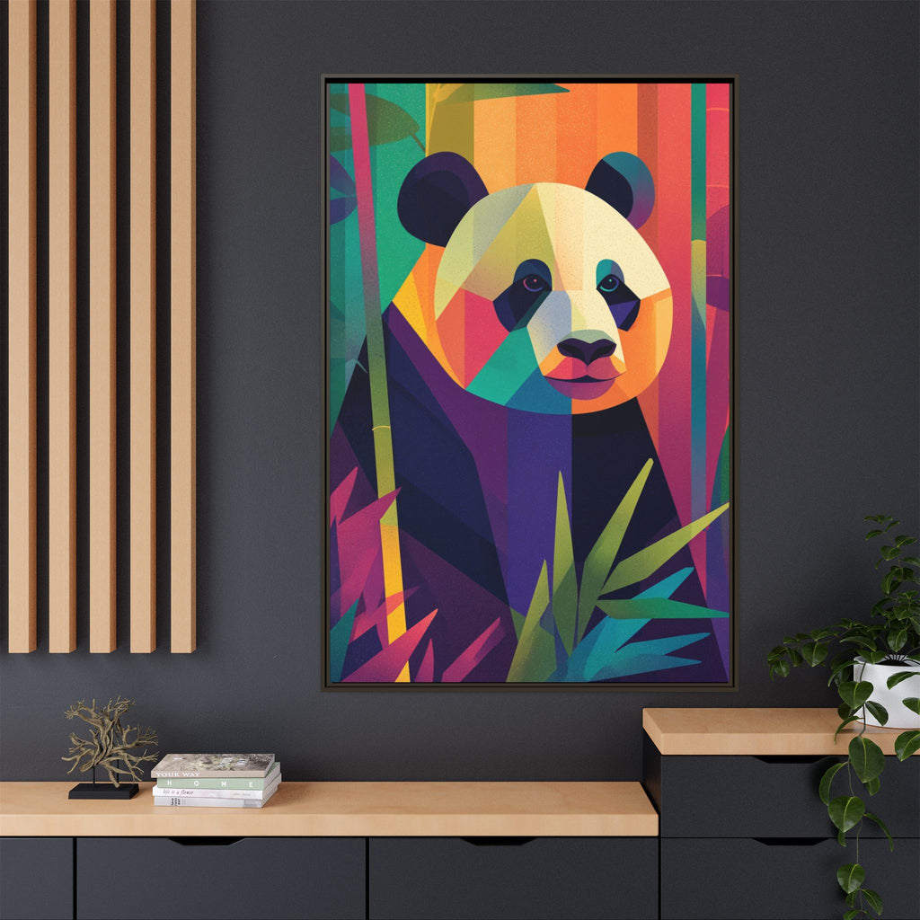 Geometric Panda Framed Print : Kaleidoscope Panda, Digital Art Illustration   |  Personalized & Custom Orders Available