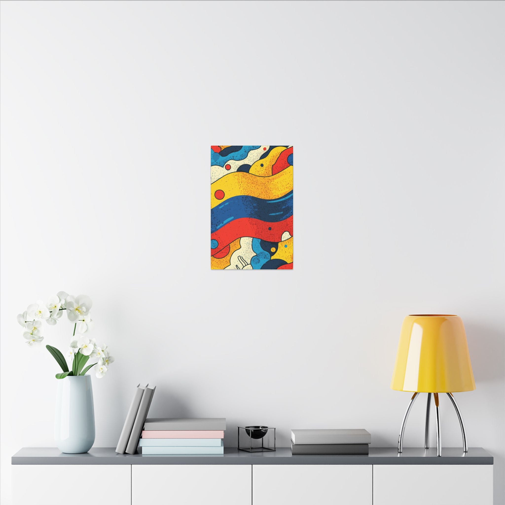 Fluid Dynamics: Retro Abstract Shapes, Mid-Century Modern Motion, Geometric Color Waves   |   Custom Orders Accepted