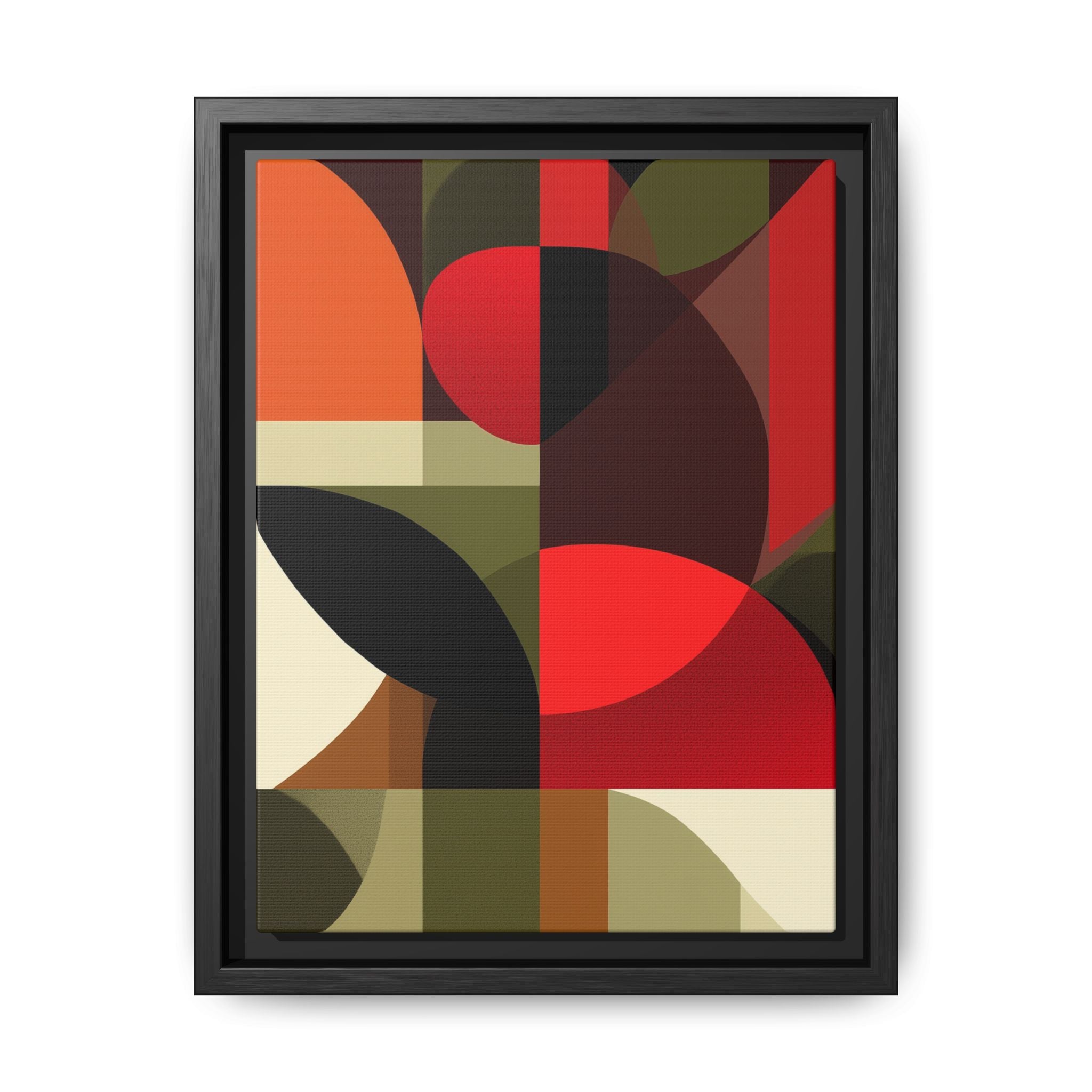 Geometric Fusion: Modern Abstract Composition, Cubist Color Blocks, Architectural Form Harmony   |   Custom Orders Accepted