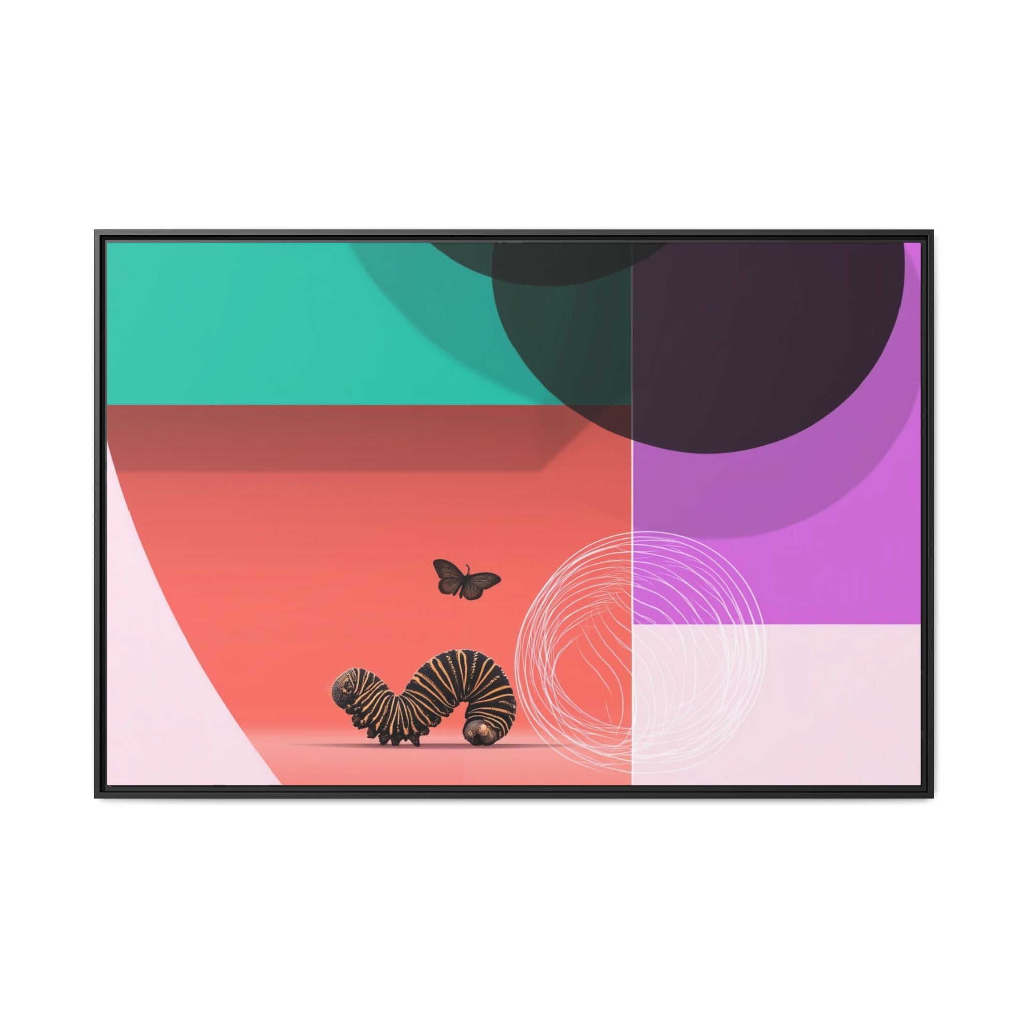 Metamorphosis in Color: Geometric Butterfly Transformation, Abstract Graphic Design   |    Custom Orders Available