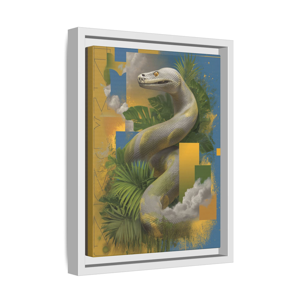 Serpent of Surreal Geometries: Tropical Hyperrealism, Digital Snake Illustration   |    Custom Orders Available