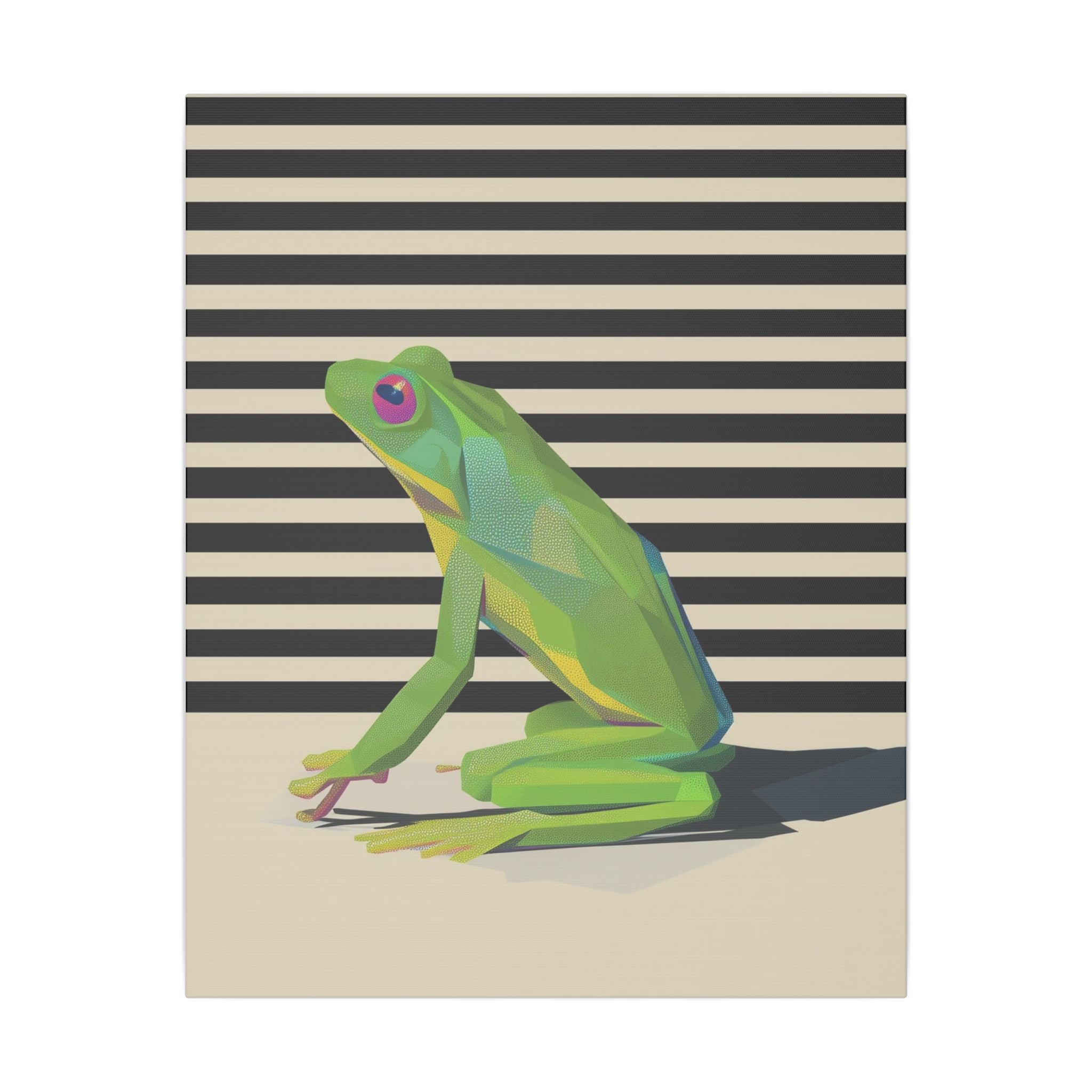 Emerald Amphibian Elegance: Stylized Graphic Design, Modern Frog Illustration   |    Custom Orders Available