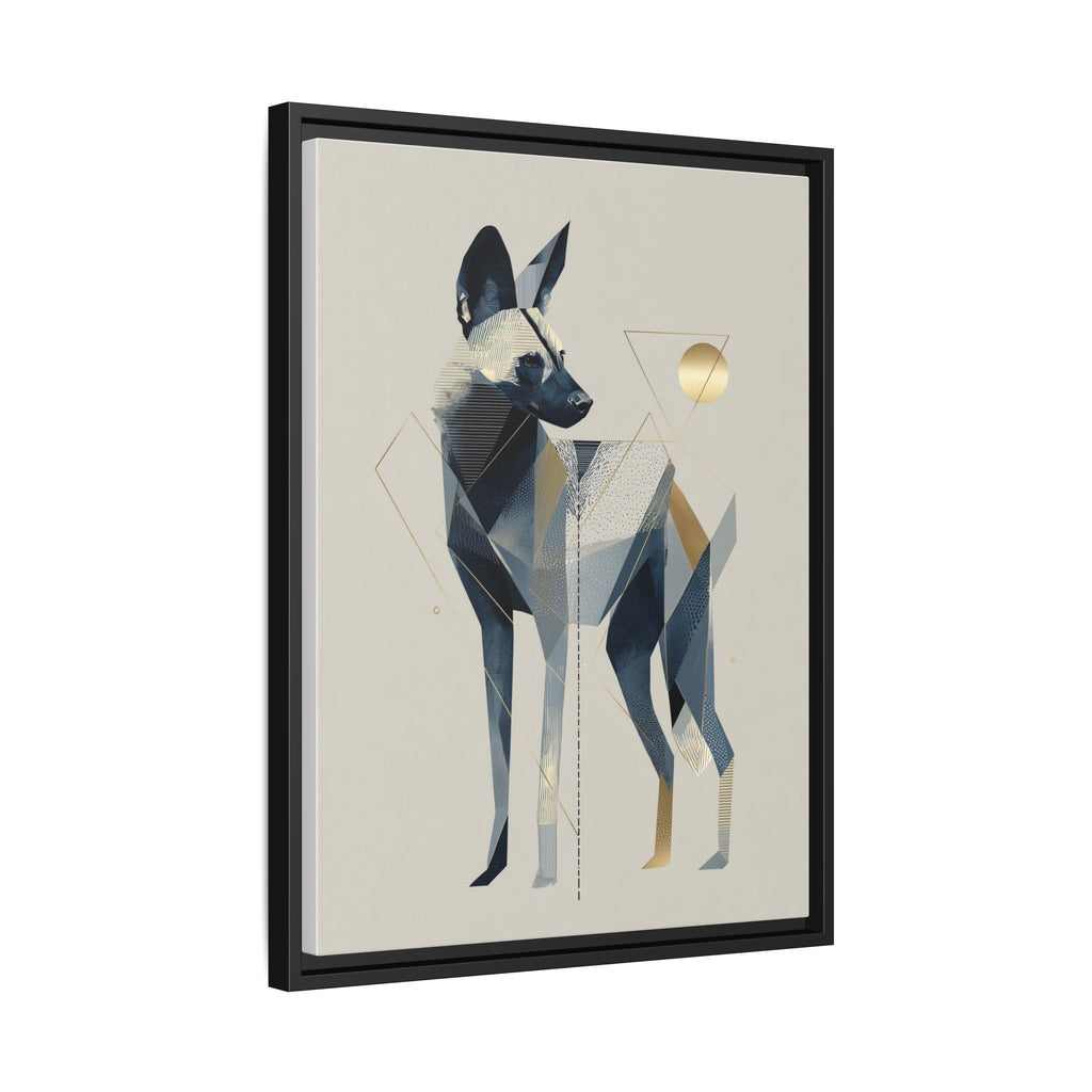 Canine Geometry: Fragmented African Wild Dog Portrait, Modern Graphic Design Study   |  Personalized & Custom Orders Available