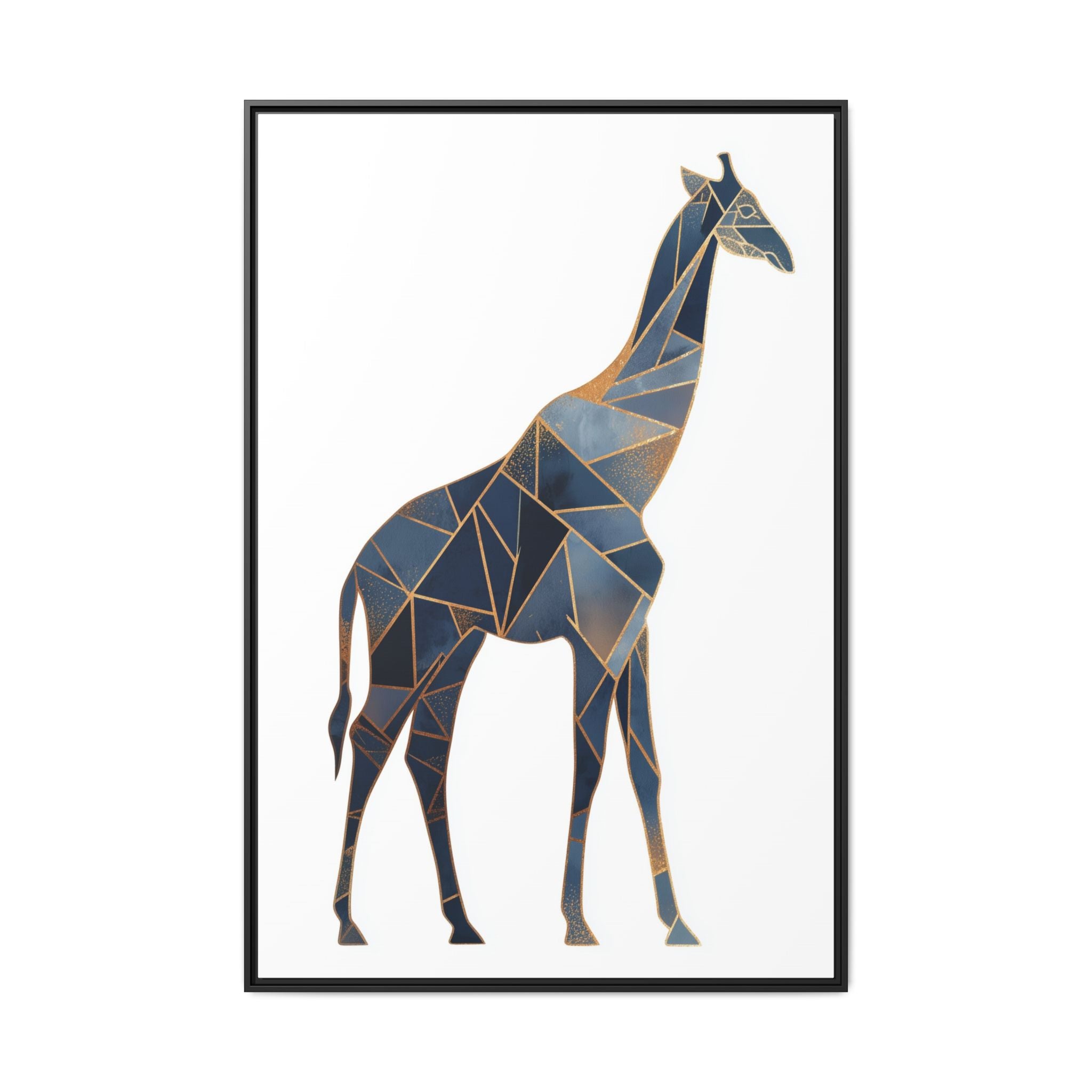 Geometric Giraffe Framed Print : Polygonal Wildlife Art, Modern Mosaic Design   |  Personalized & Custom Orders Available