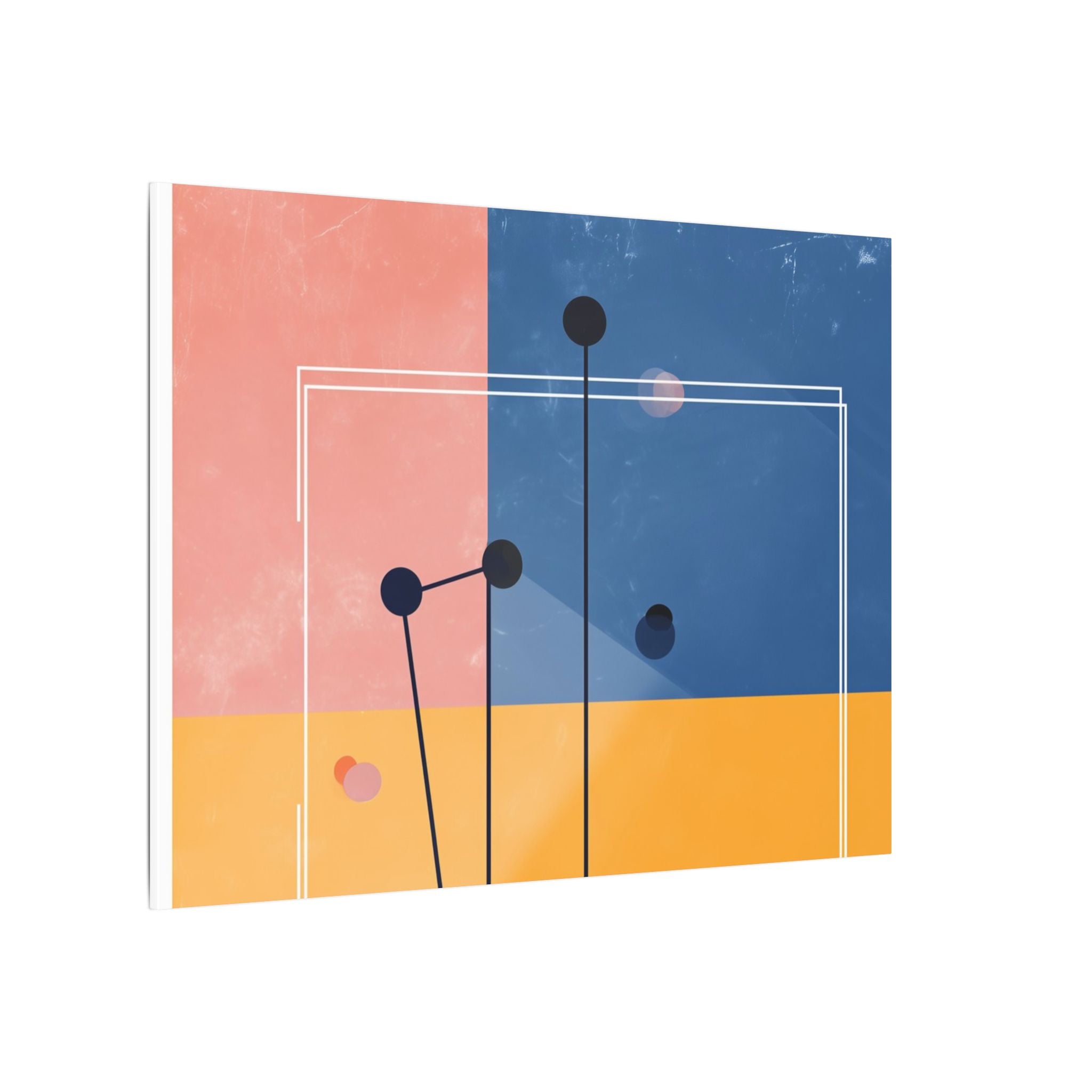 Geometric Harmony: Minimalist Color Blocks, Digital Abstract Design, Structural Contemporary Art   |   Custom Orders Accepted