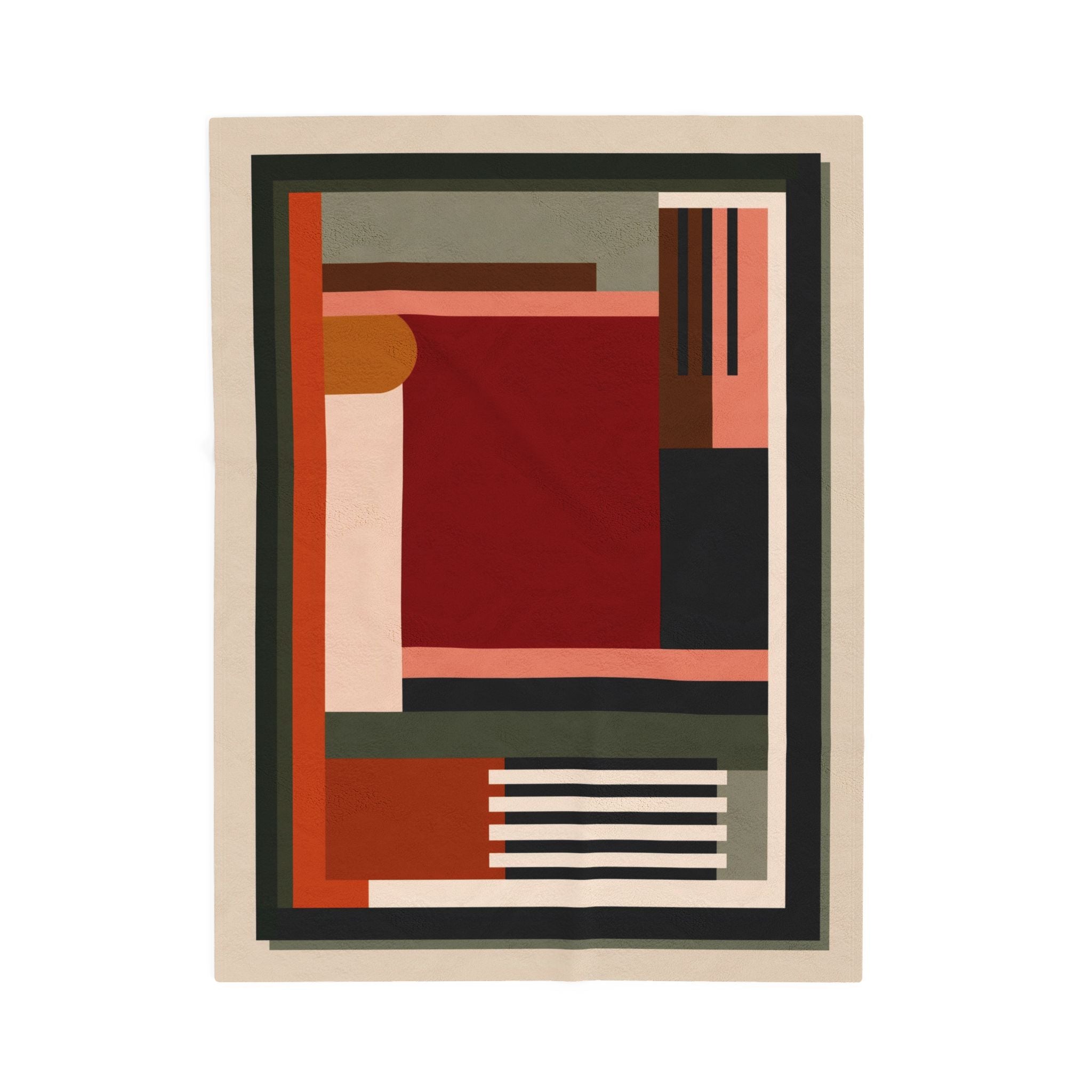 Geometric Harmony: Modernist Color Symphony, Abstract Spatial Composition   |    Custom Orders Available