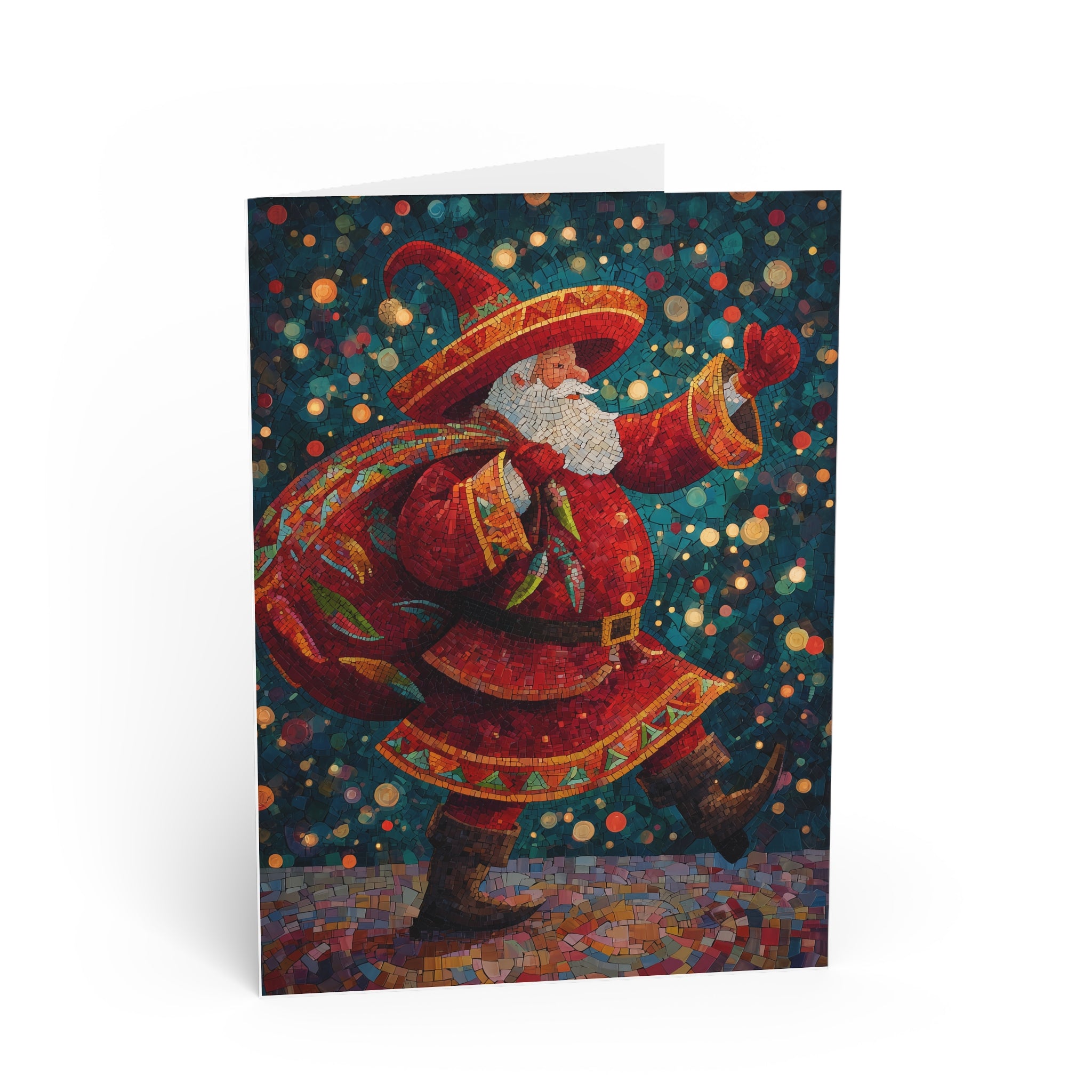 Christmas Salsa Dancing Greeting Card