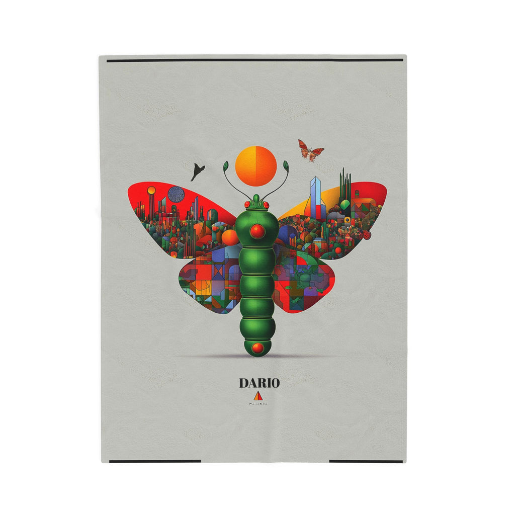 Personalized Urban Butterfly Quilt Cover, Doona Cover, Duvet, Geometric Digital Illustration   |    Custom Orders Available