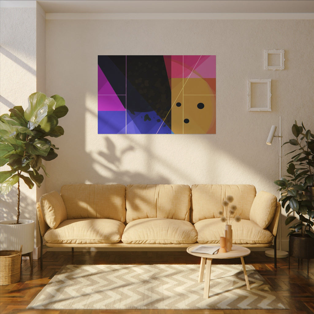 Geometric Intersections: Angular Minimalism, Digital Constructivism, Chromatic Grid Composition   |   Custom Orders Accepted