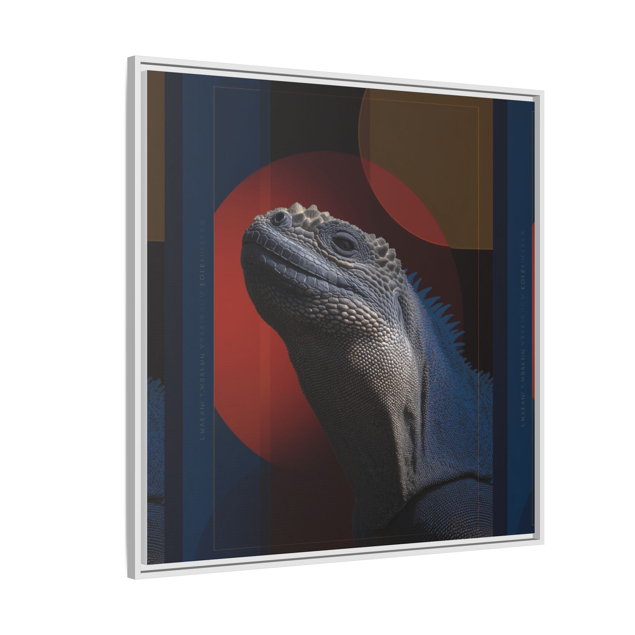 Scales of Antiquity: Prehistoric Reptilian Portrait, Abstract Geometric Composition   |    Custom Orders Available