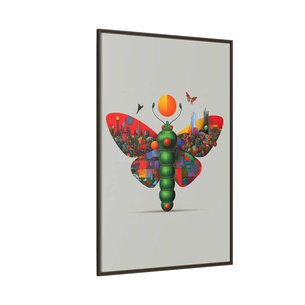 Urban Metamorphosis: Geometric Butterfly Cityscape, Cubist Digital Illustration   |    Custom Orders Available
