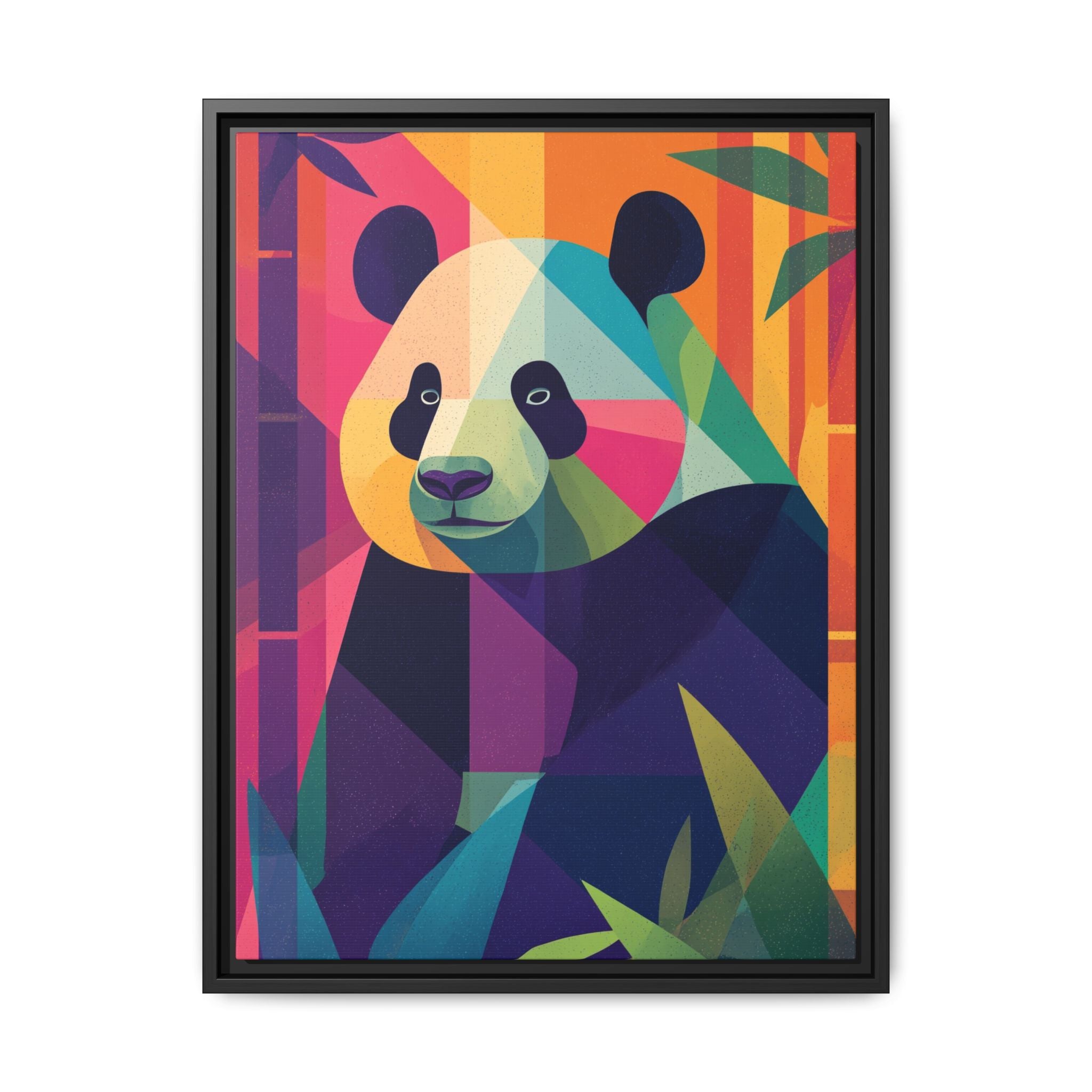 Geometric Panda: Mosaic Wildlife Portrait, Digital Polygonal Art   |  Personalized & Custom Orders Available