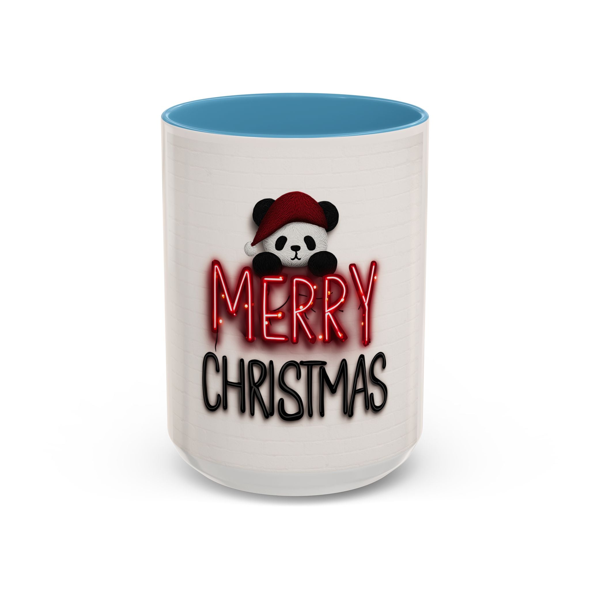 Merry Christmas Panda Mug, Cute Holiday Coffee Cup, Festive Gift for Her, Christmas Decor, Holiday Drinkware