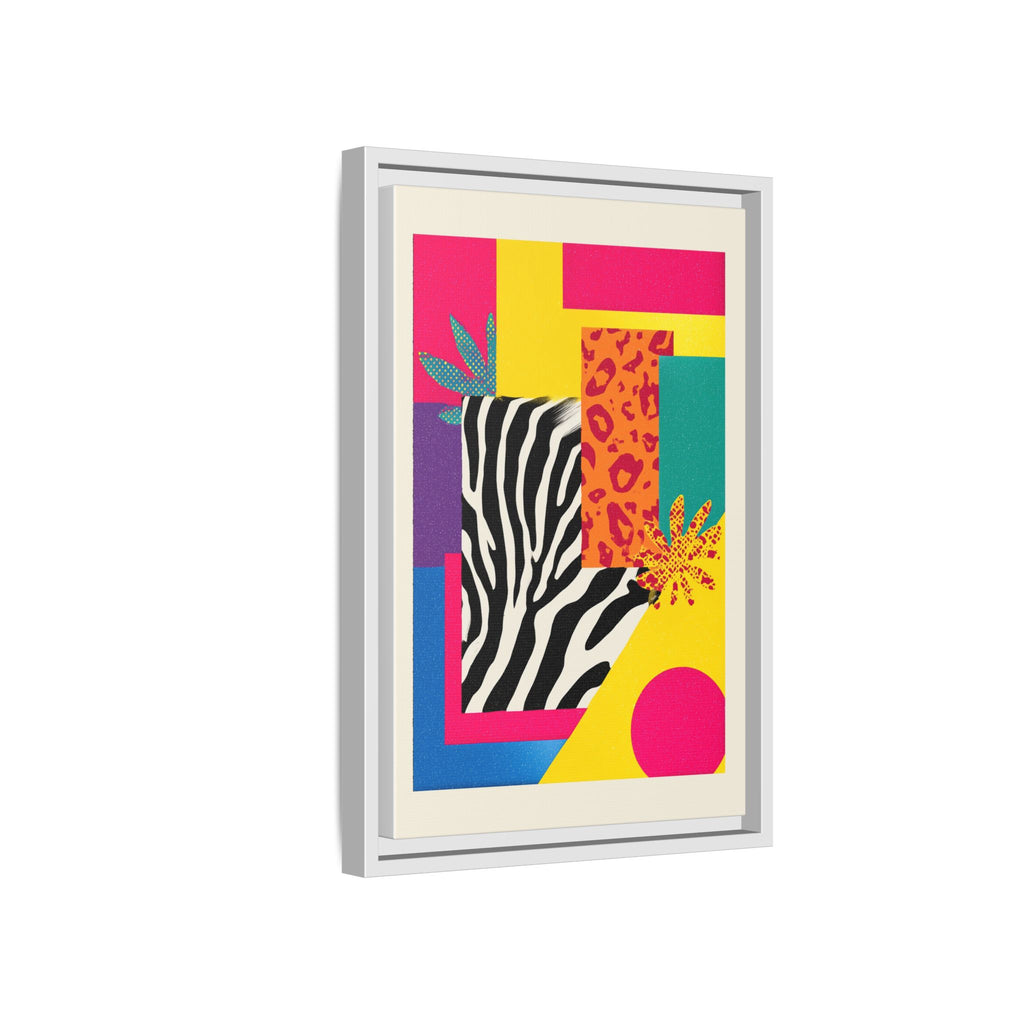 Zebra Stripes & Leopard Spots: 80s Pop Art Design, Memphis Style Graphic, Geometric Color Block Pattern   |   Custom Orders Accepted