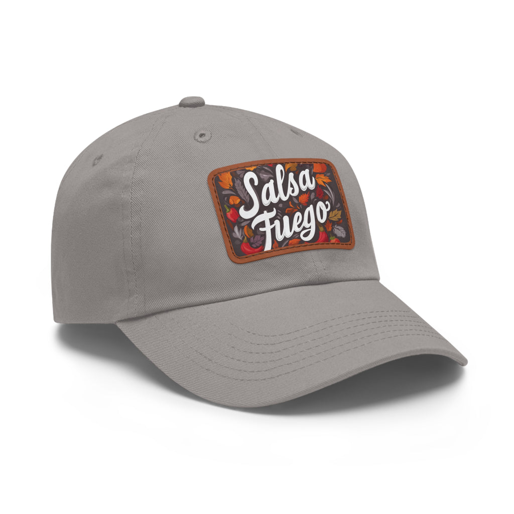 Salsa Fuego Floral Dad Hat with Leather Patch (Rectangle)