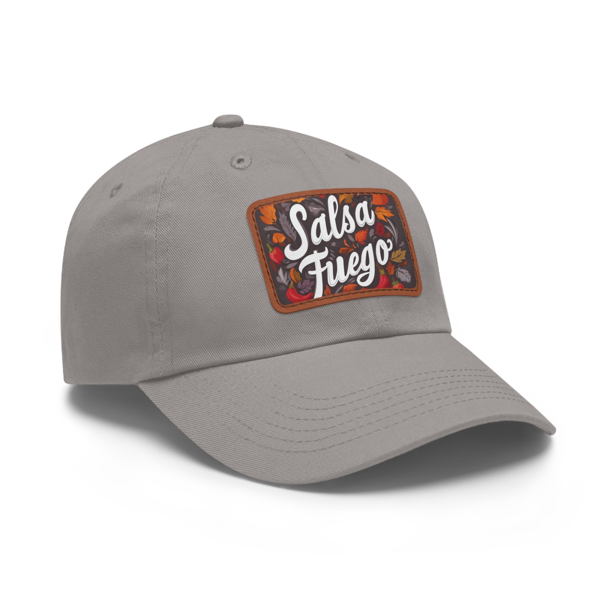 Salsa Fuego Floral Dad Hat with Leather Patch (Rectangle)