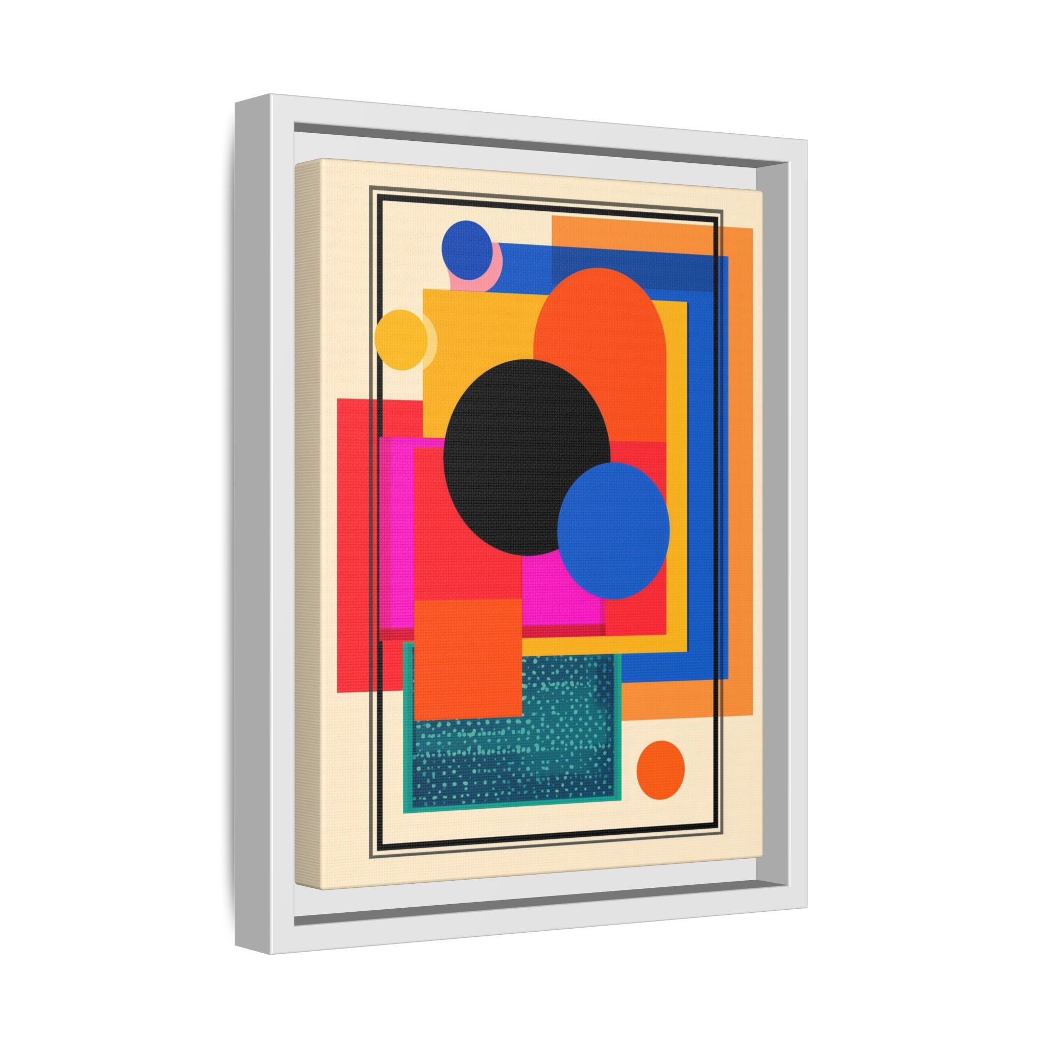 Geometric Harmony: Abstract Color Blocks, Mid-Century Modern Design, Minimalist Art Composition   |   Custom Orders Accepted