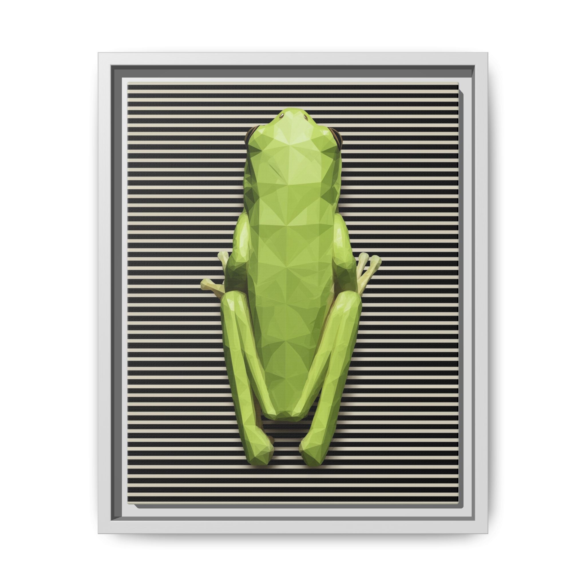 Geometric Frog: Low-Poly Digital Wildlife, Minimalist Angular Design   |    Custom Orders Available