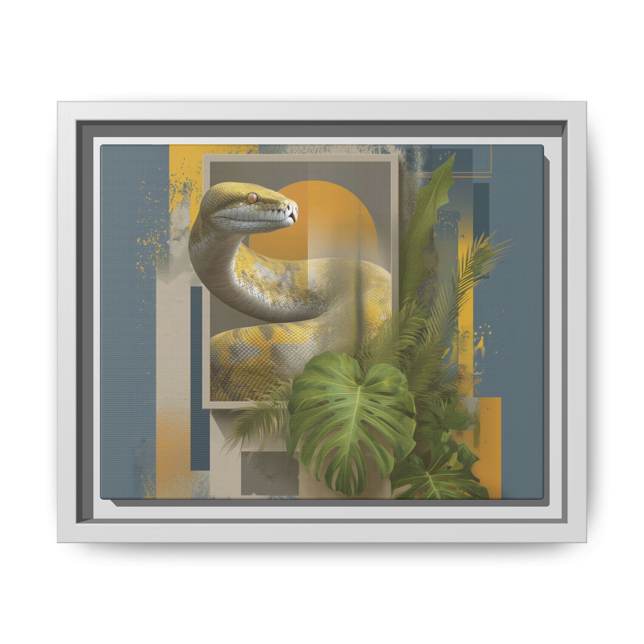 Serpent in Geometrics: Tropical Graphic Design, Modern Nature Illustration   |    Custom Orders Available