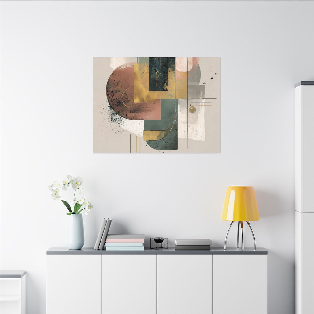 Geometric Harmony: Abstract Composition, Modernist Minimalism, Ethereal Design Layers   |   Custom Orders Accepted