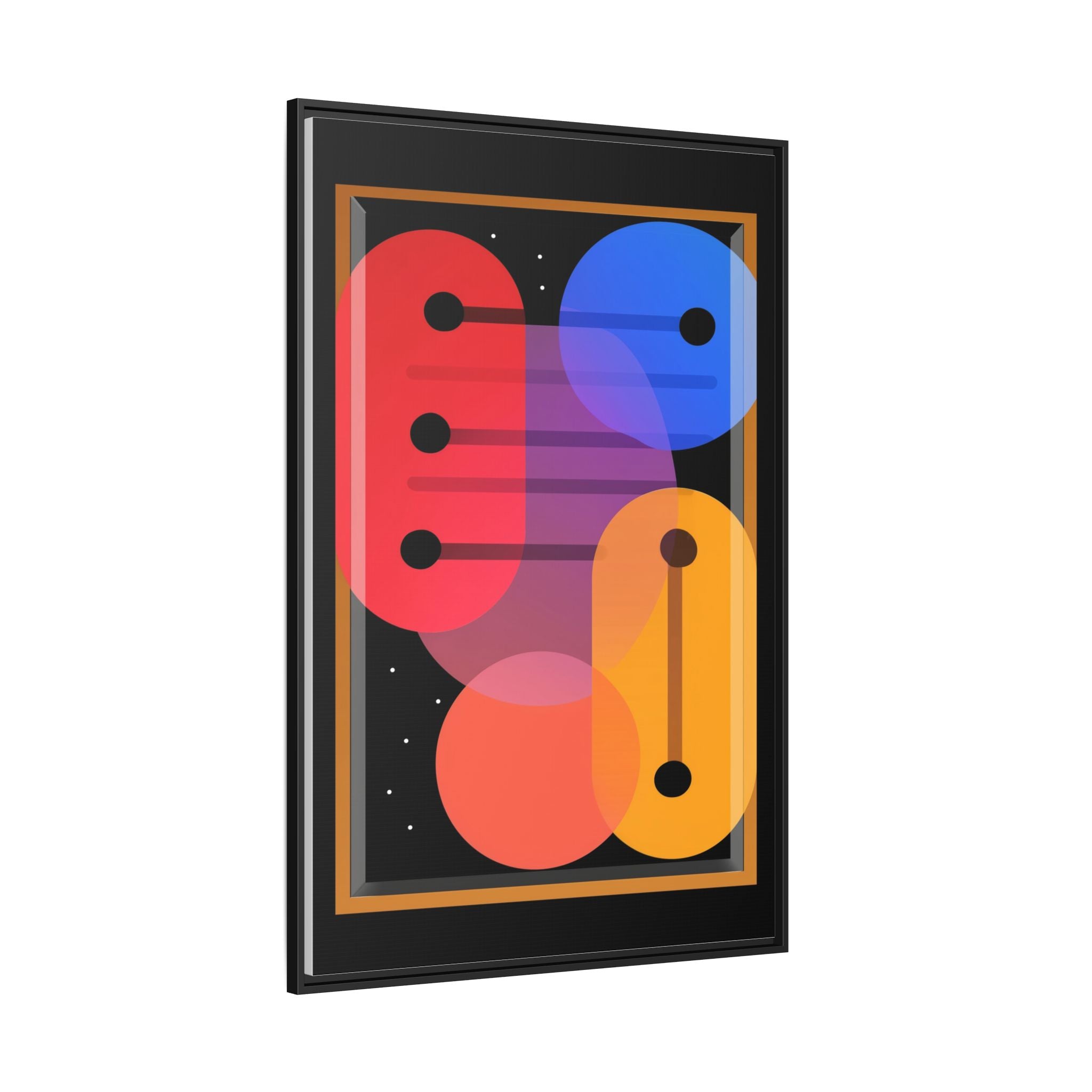 Celestial Geometry: Organic Shapes in Motion, Digital Abstract Composition, Vibrant Color Intersections   |   Custom Orders Accepted