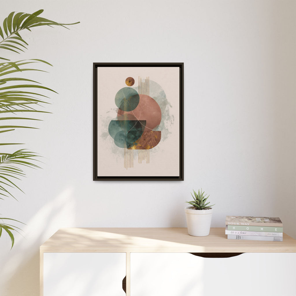 Translucent Geometries: Abstract Circles, Mid-Century Minimalism, Watercolor Layers   |   Custom Orders Accepted