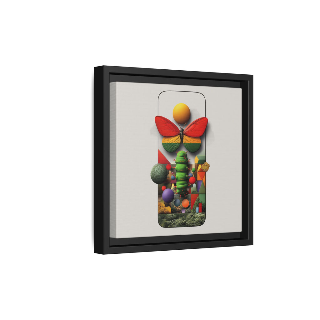 Metamorphosis Framed Print : Geometric Nature Transformation, Vibrant Butterfly Composition   |  Personalized & Custom Orders Available