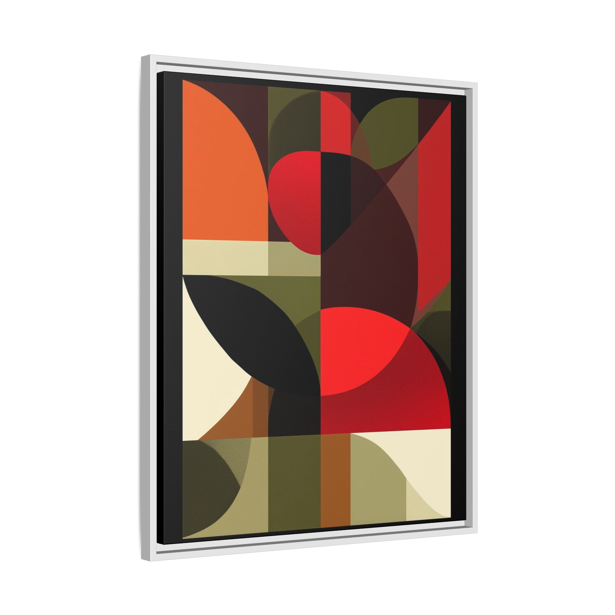 Geometric Fusion: Modern Abstract Composition, Cubist Color Blocks, Architectural Form Harmony   |   Custom Orders Accepted
