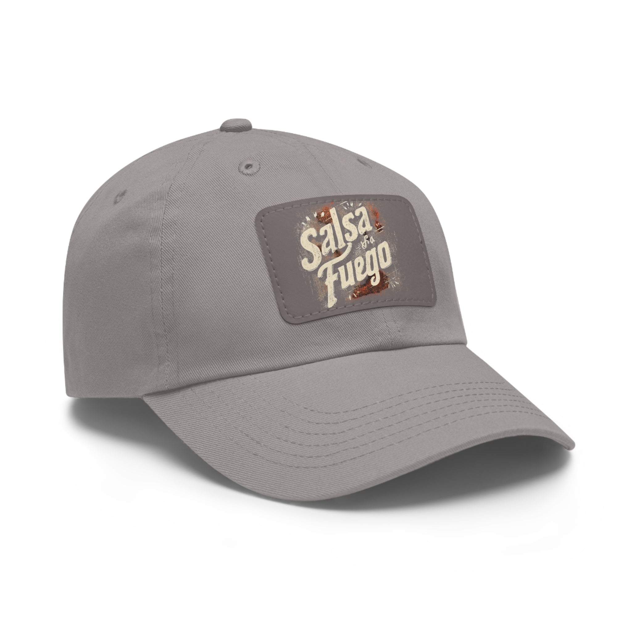 Salsa Fuego Dad Hat with Leather Patch (Rectangle)