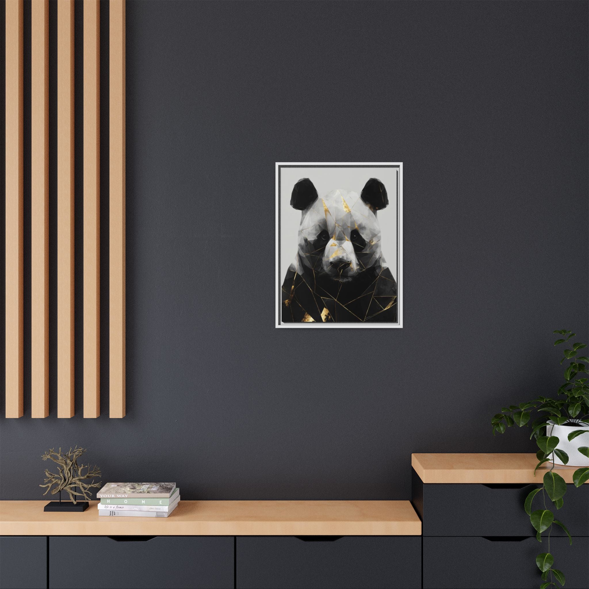Fractured Panda: Geometric Wildlife Art, Low-Poly Contemporary Portrait   |  Personalized & Custom Orders Available