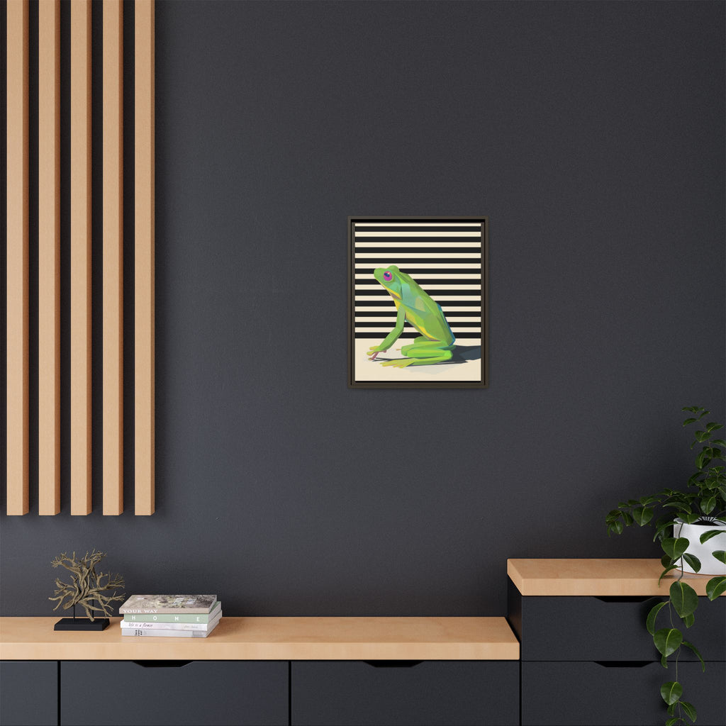 Geometric Frog: Minimalist Animal Portrait, Modern Graphic Design   |    Custom Orders Available