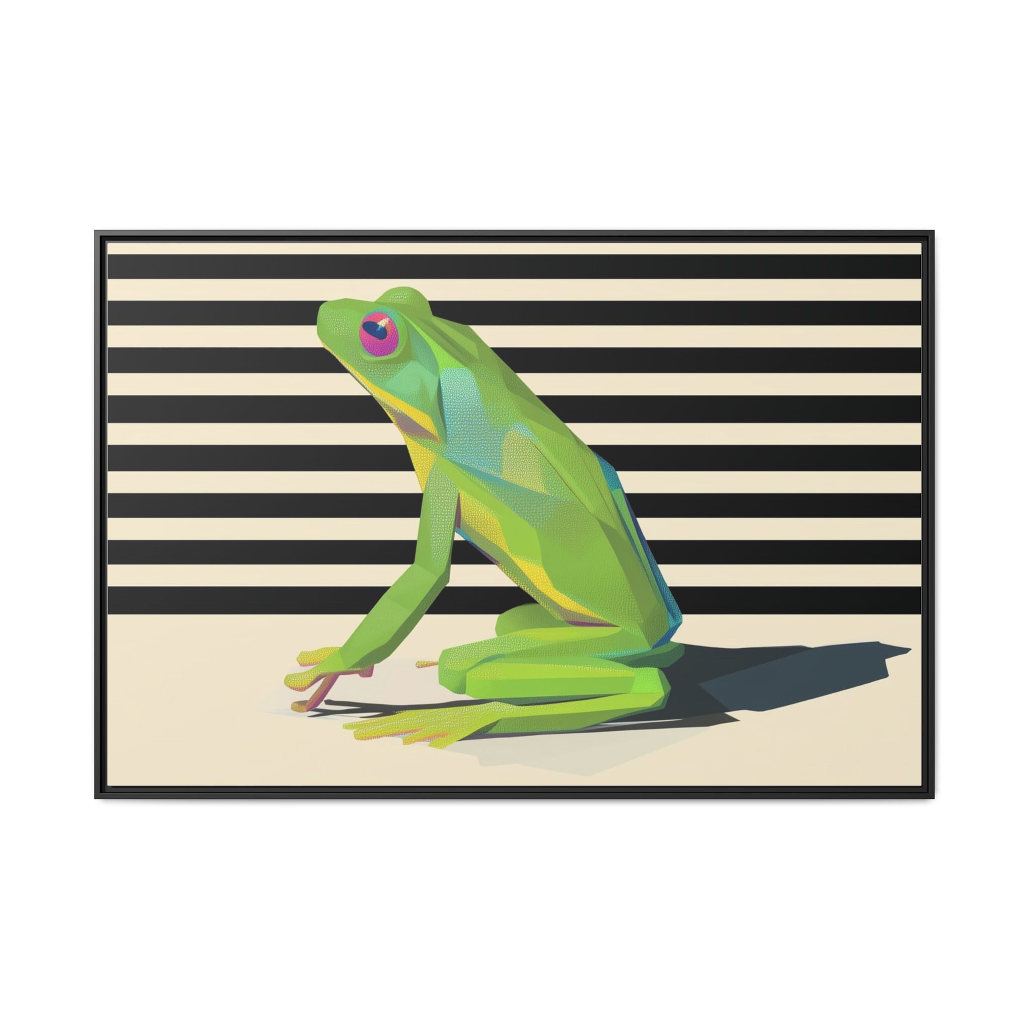 Geometric Amphibian: Stylized Frog Design, Modern Minimalist Art Print   |    Custom Orders Available