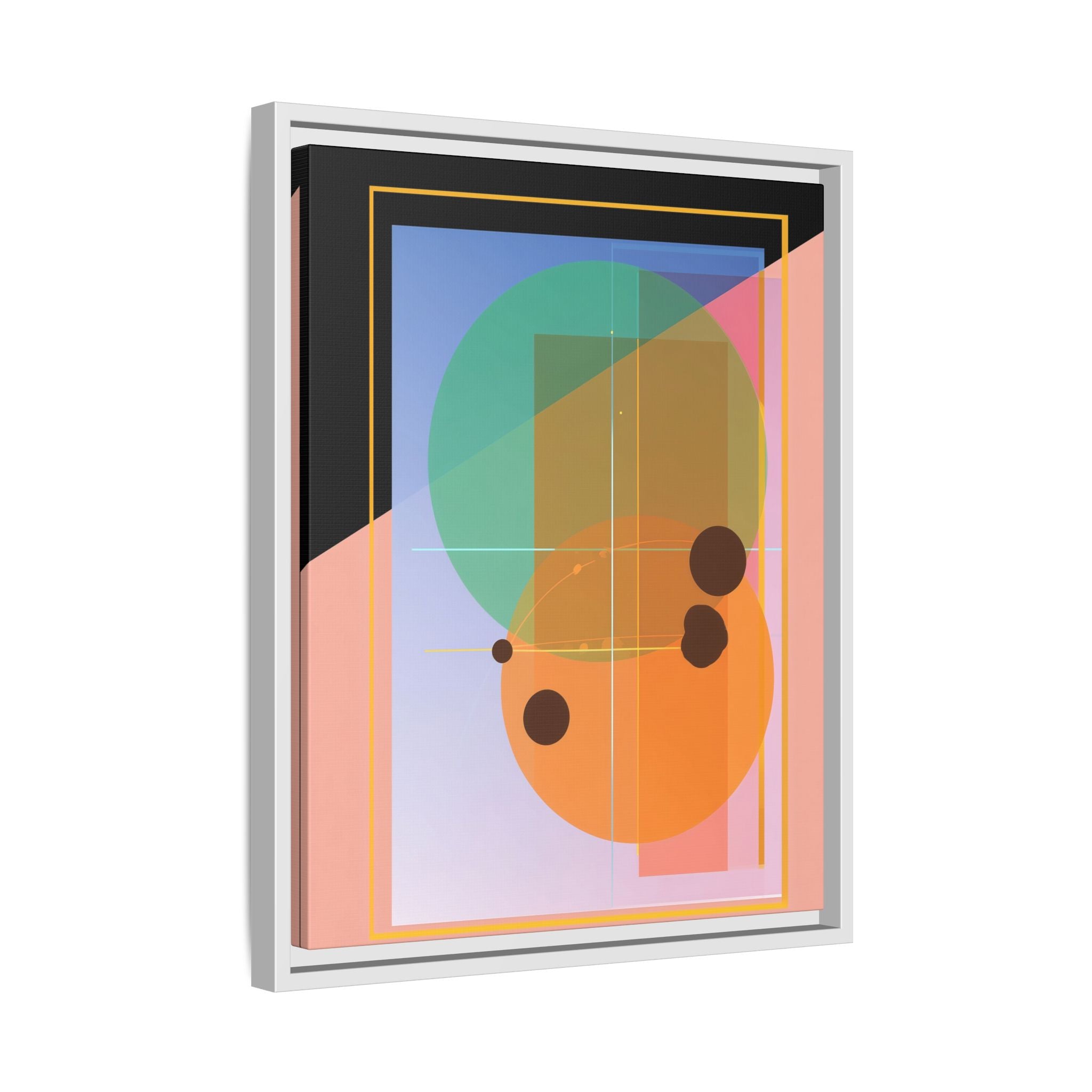 Geometric Harmony: Abstract Composition, Overlapping Shapes, Precision Design   |   Custom Orders Accepted