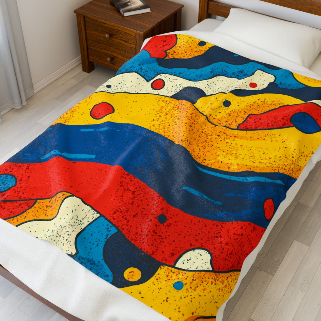 Fluid Chromatics: Mid-Century Modern Abstract, Dynamic Color Landscape   |    Custom Orders Available