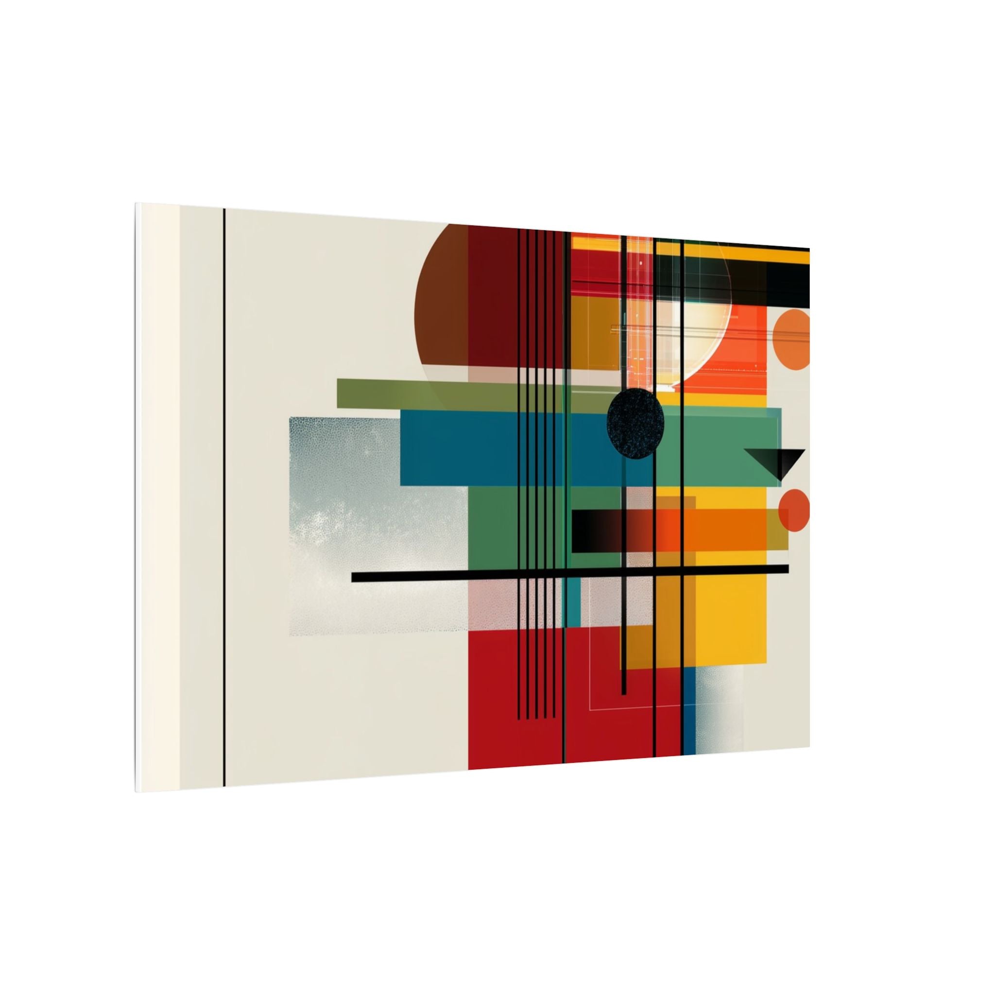 Geometric Harmony: Bauhaus Intersections, Constructivist Layers, Abstract Color Blocks   |   Custom Orders Accepted