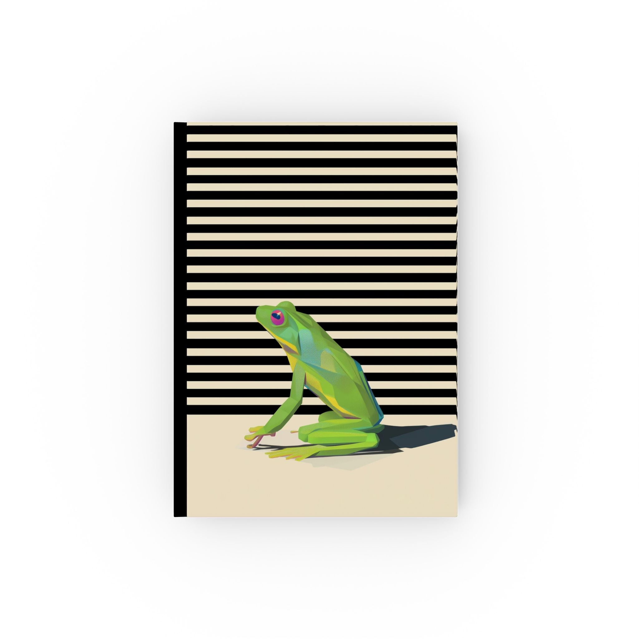 Personalized Geometric Frog Journal : Vibrant Amphibian Illustration, Modern Personalized Journal   |     Custom Orders Accepted