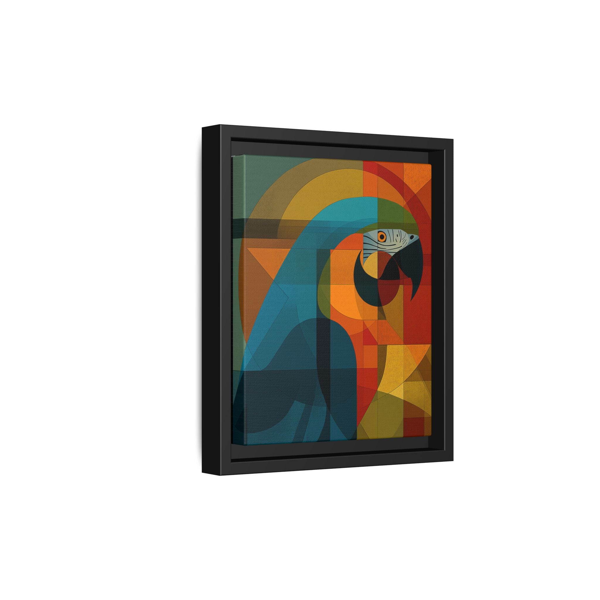 Cubist Parrot Prisma: Geometric Bird Art, Modernist Color Block Design   |    Custom Orders Available
