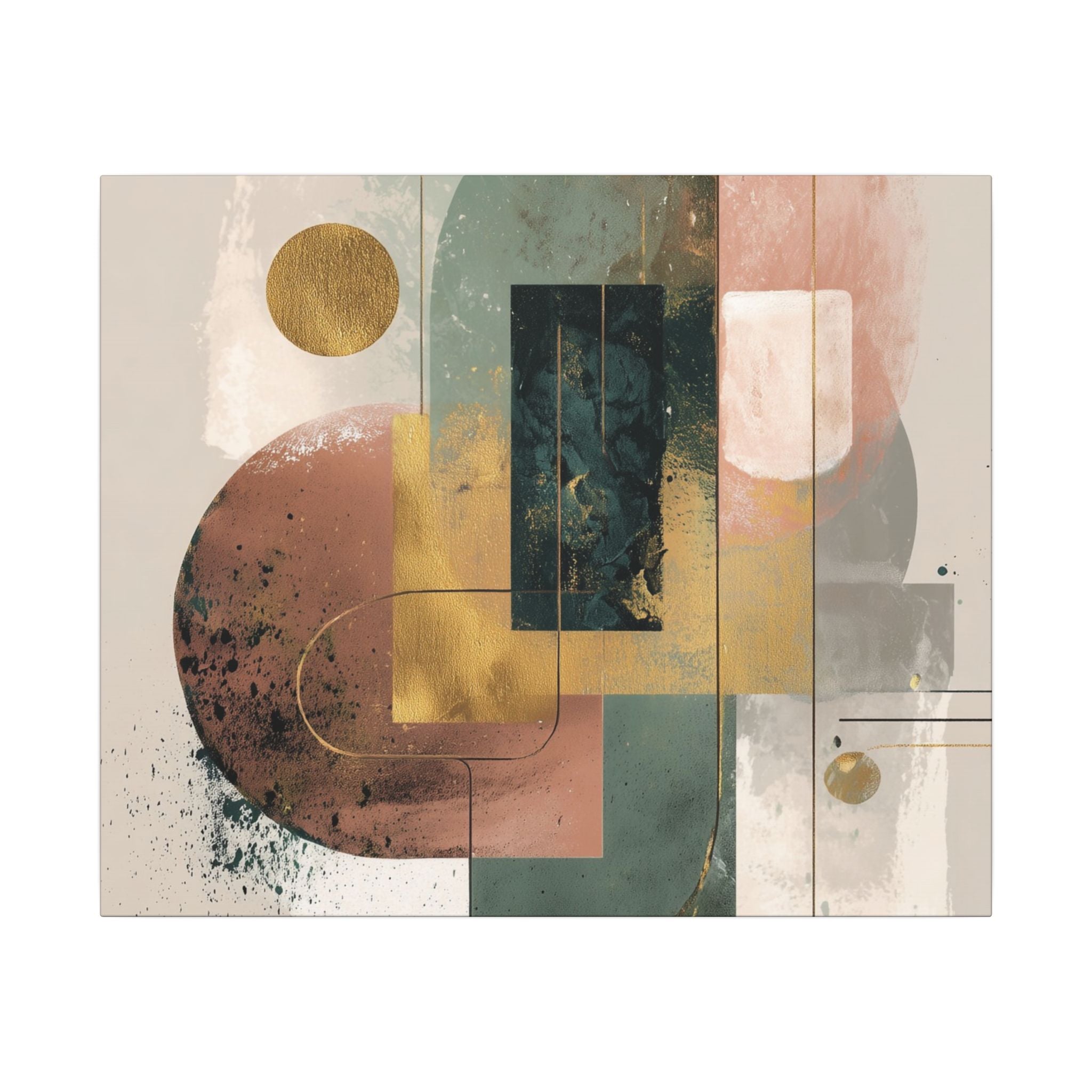 Geometric Harmony: Abstract Composition, Modernist Minimalism, Ethereal Design Layers   |   Custom Orders Accepted