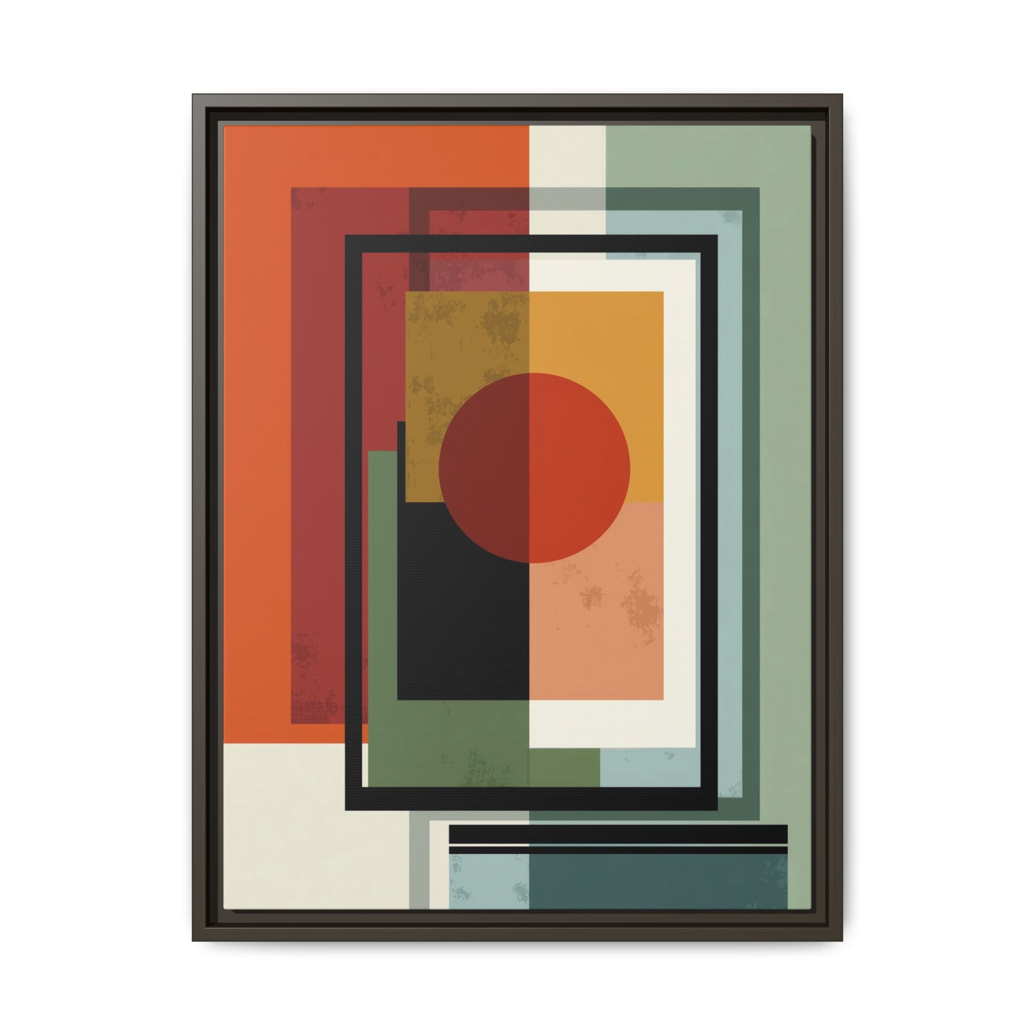 Geometric Harmonies: Mid-Century Modern Composition, Constructivist Inspiration, Abstract Rectangular Interplay   |   Custom Orders Accepted